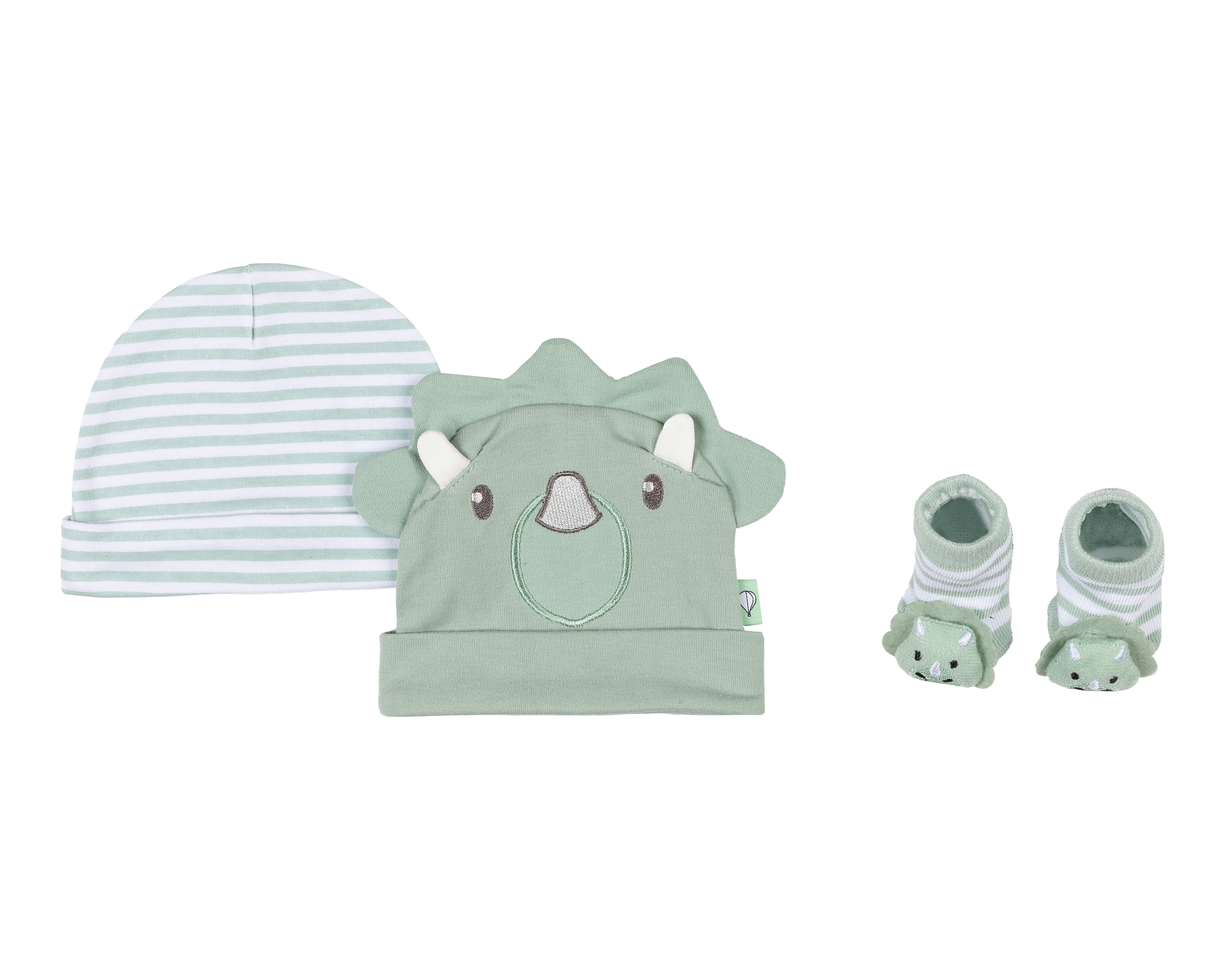 Foto 1 | Foto 1 | Gorro de Algodón con Calcetas para Bebé Niño Baby Colors 3 Piezas