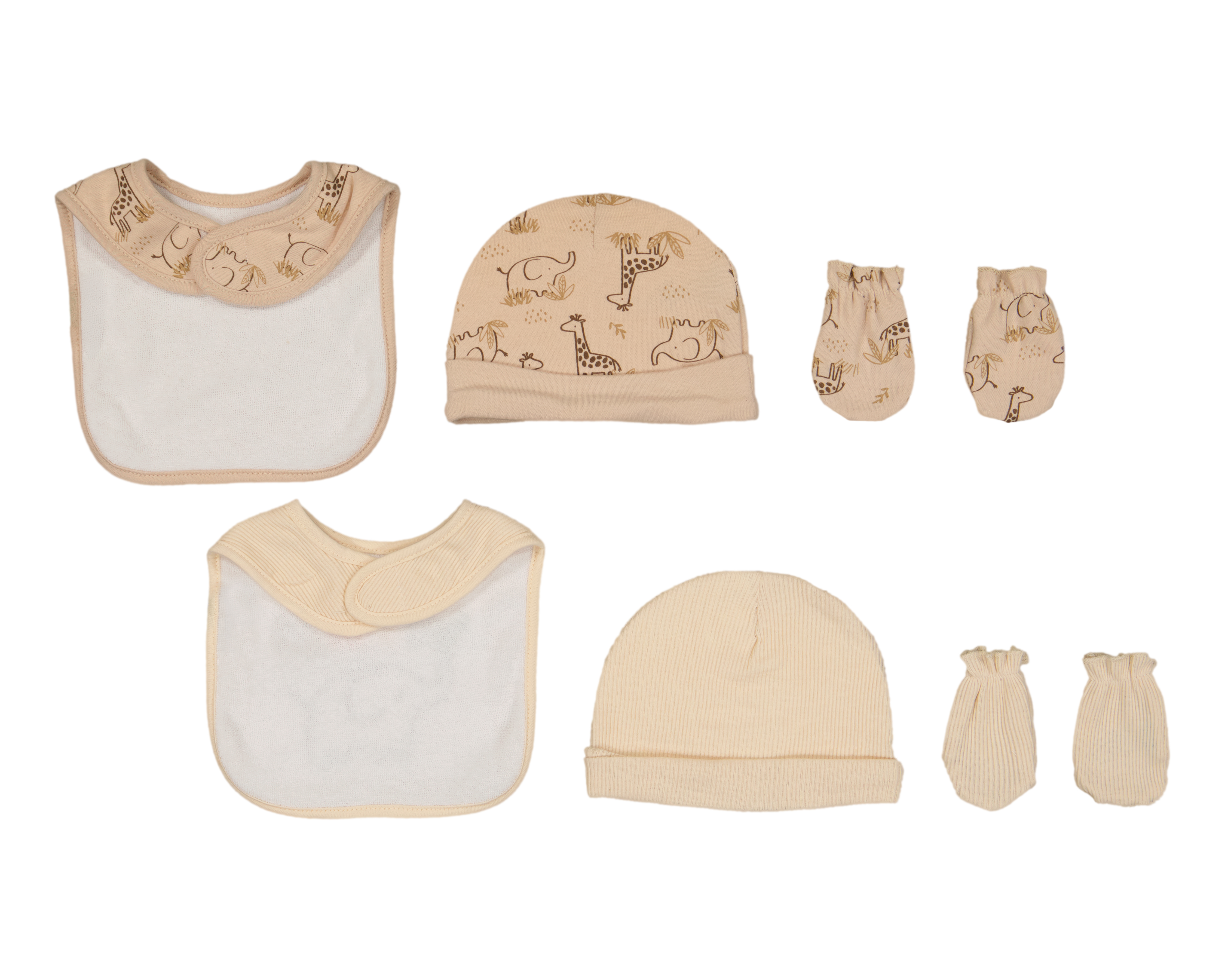 Foto 2 | Foto 2 | Gorro, Guantes y Babero para Bebé Baby Colors 6 Piezas
