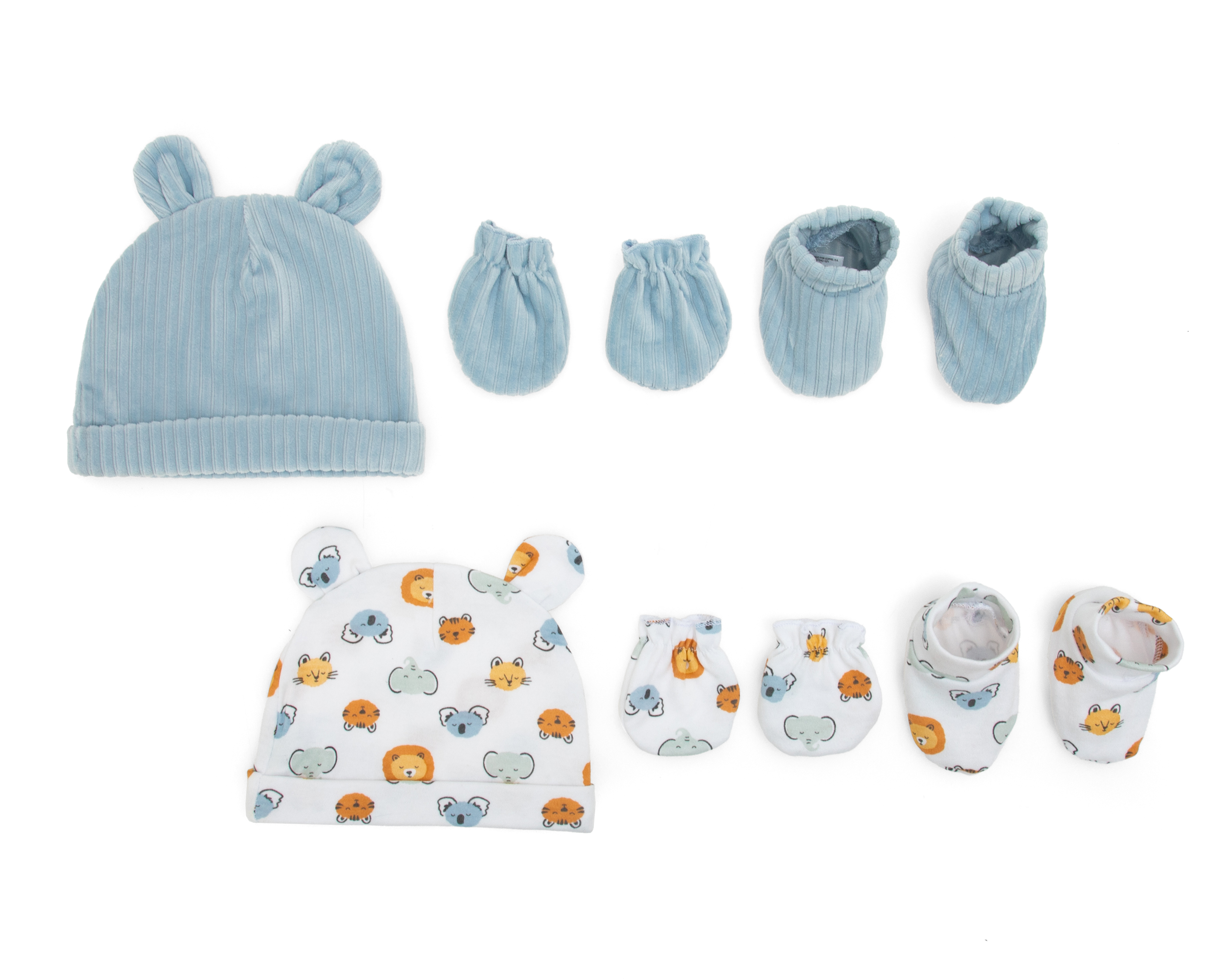 Gorro y Guantes para Bebé Niño Baby Colors con Calcetas