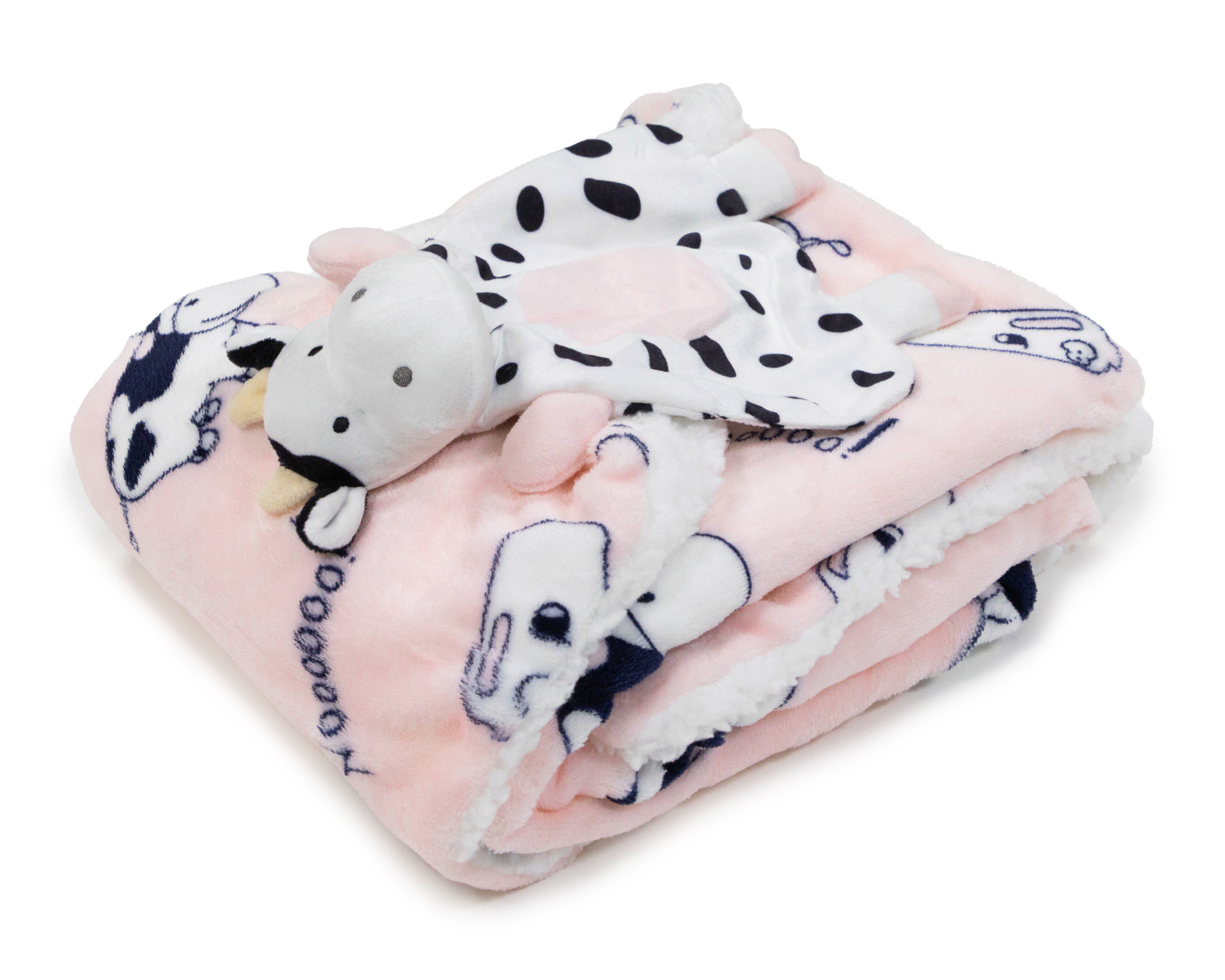 Foto 6 pulgar | Foto 5 | Manta para Bebé Baby Colors Rosa 2 Piezas