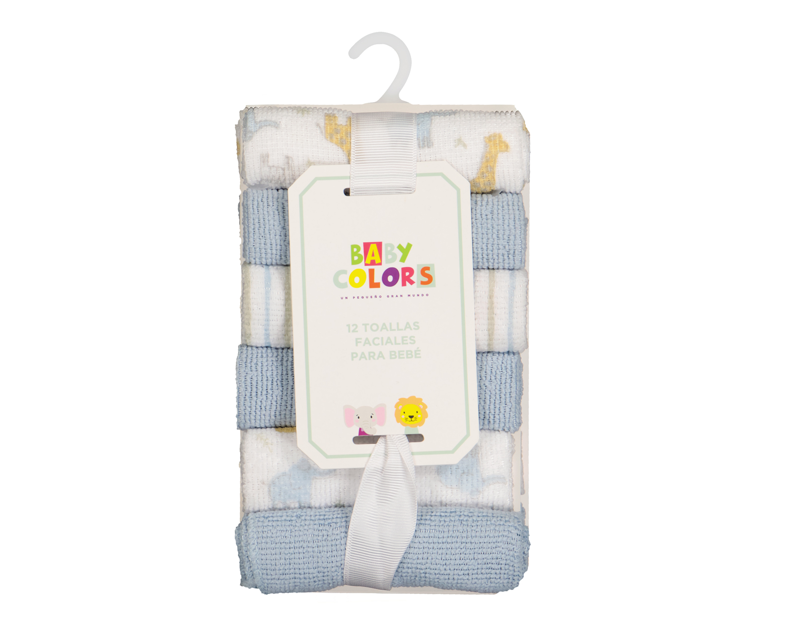Foto 4 | Foto 4 | Toallas Faciales para Bebé Niño Baby Colors Estampadas y Lisas 12 Piezas