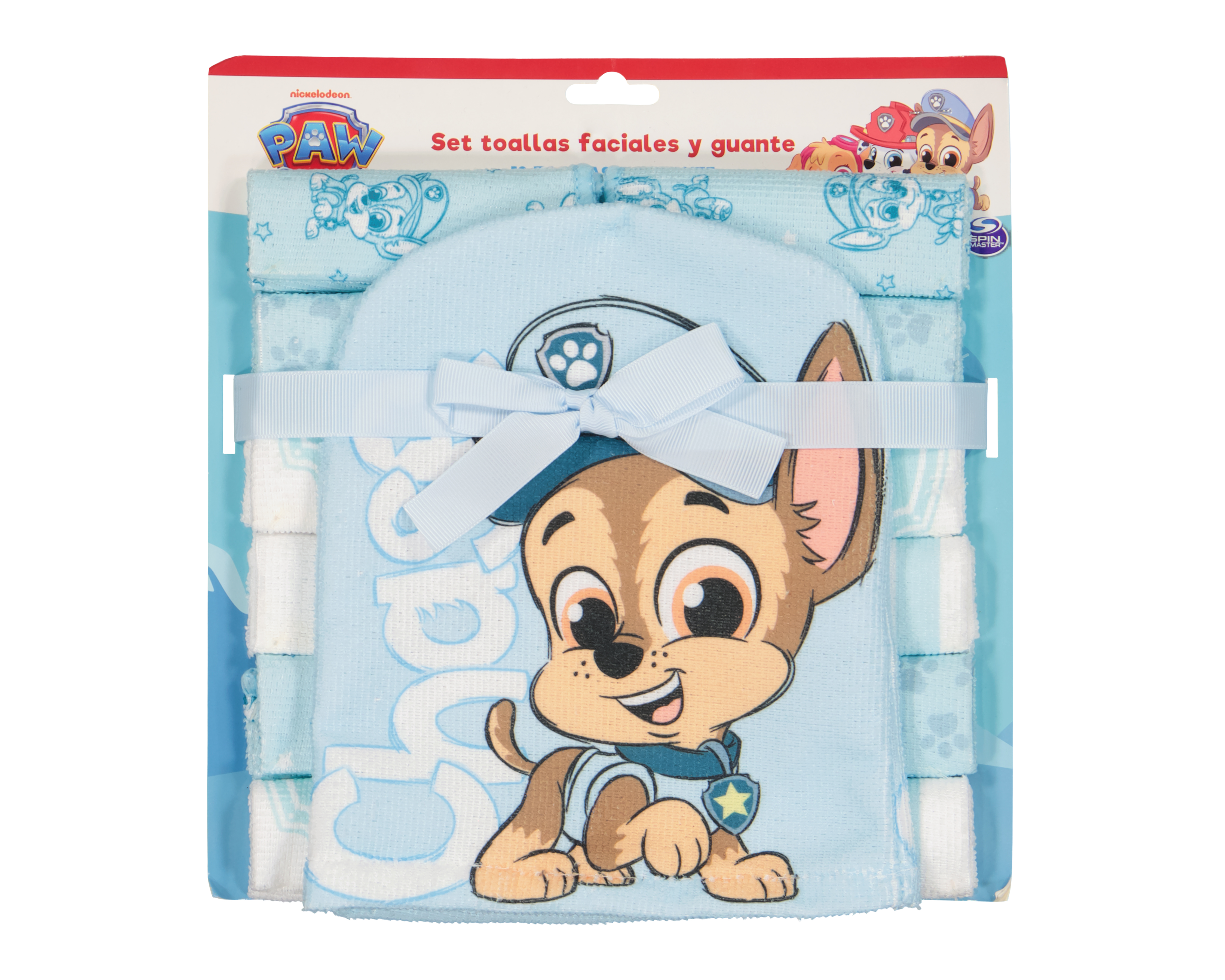 Foto 5 pulgar | Foto 4 | Toallitas Faciales para Bebé Paw Patrol Estampadas 12 Piezas con Guante para Baño