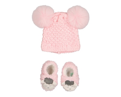 Foto 1 | Foto 1 | Gorro y Pantuflas para Bebé Niña Baby Colors 2 Piezas