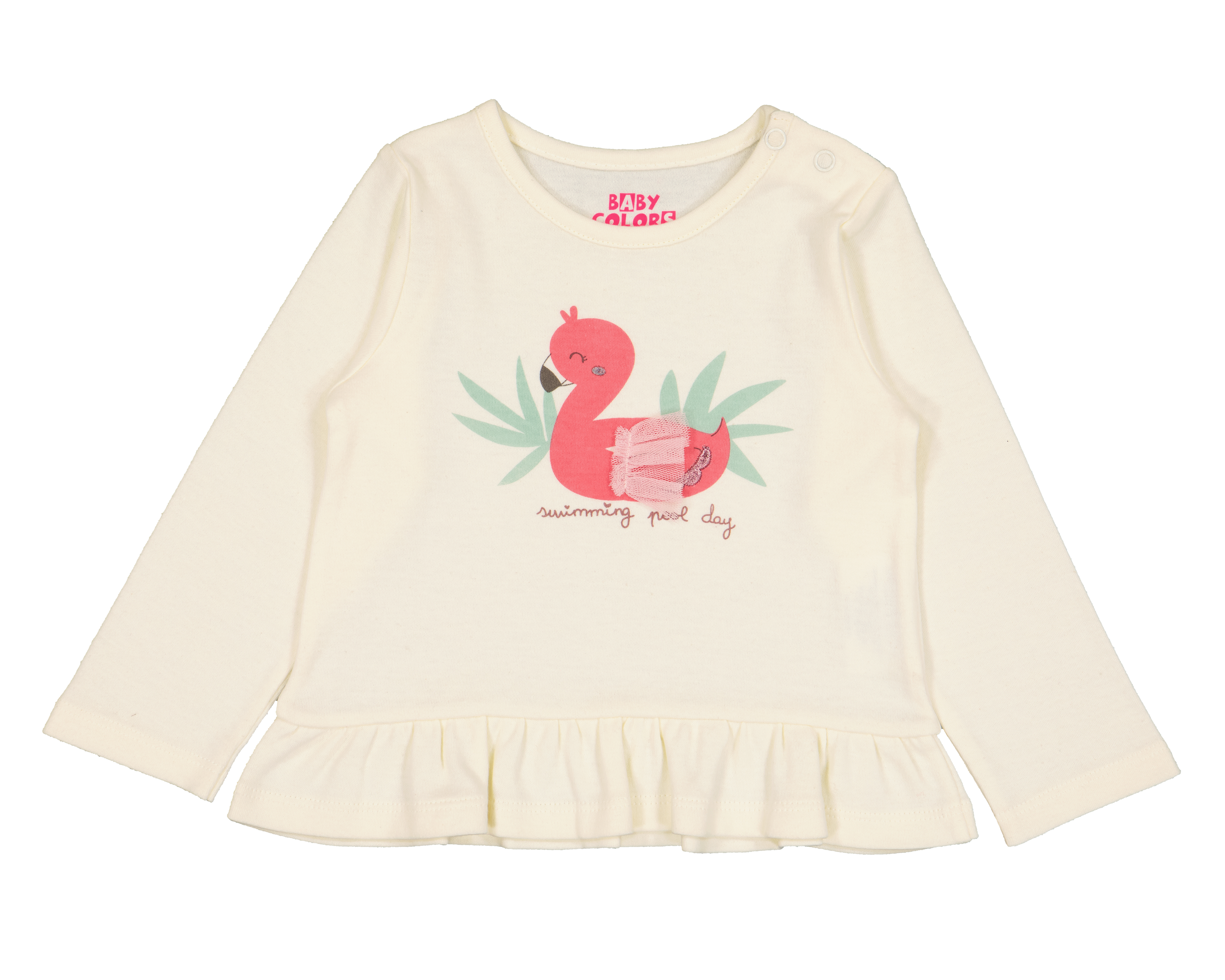 Foto 3 | Foto 4 | Playera para Bebé Niña Baby Colors de Algodón Manga Larga 2 Piezas