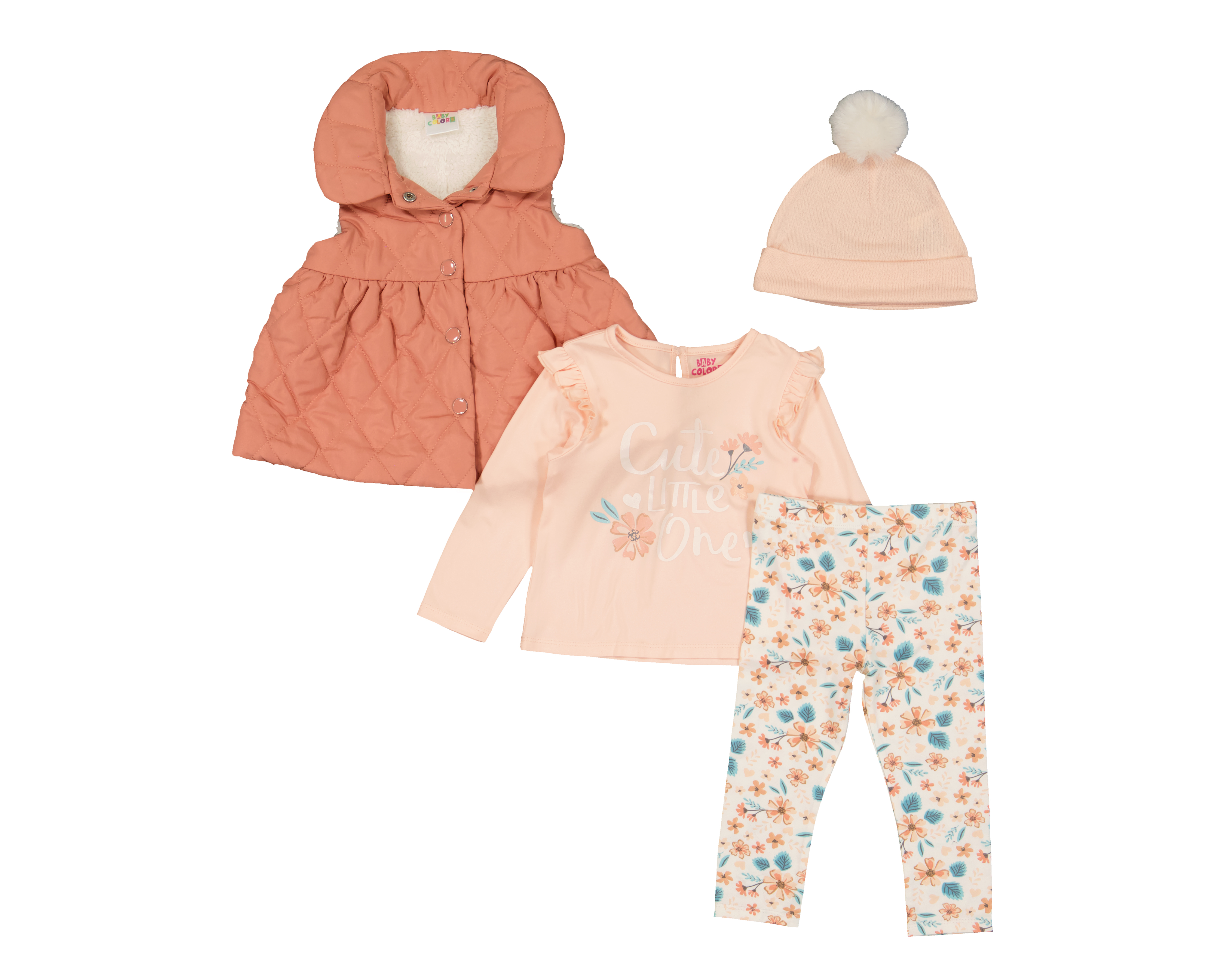 Foto 1 | Foto 1 | Conjunto para Bebé Niña Baby Colors 4 Piezas