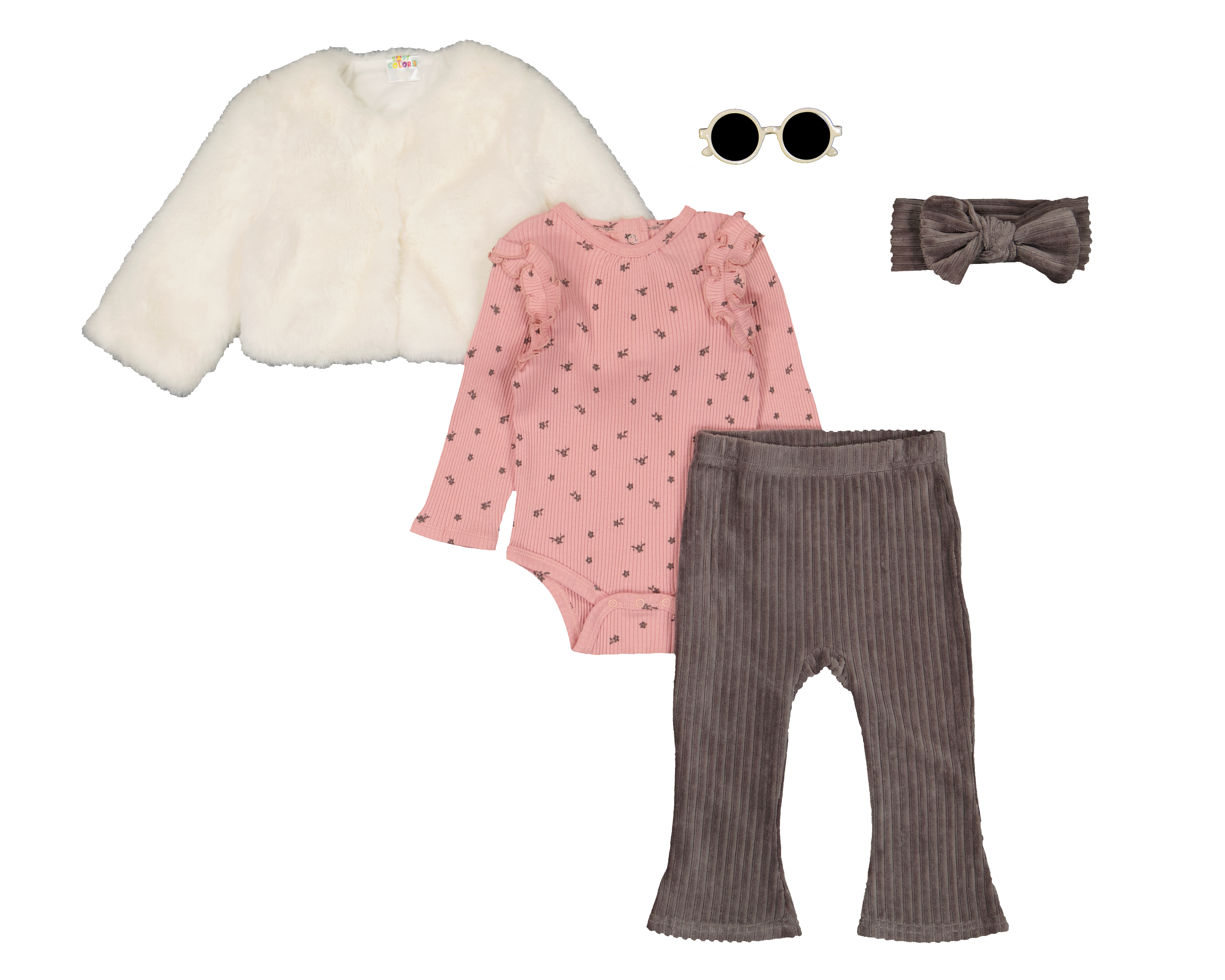 Conjunto para Bebé Niña Baby Colors 5 Piezas