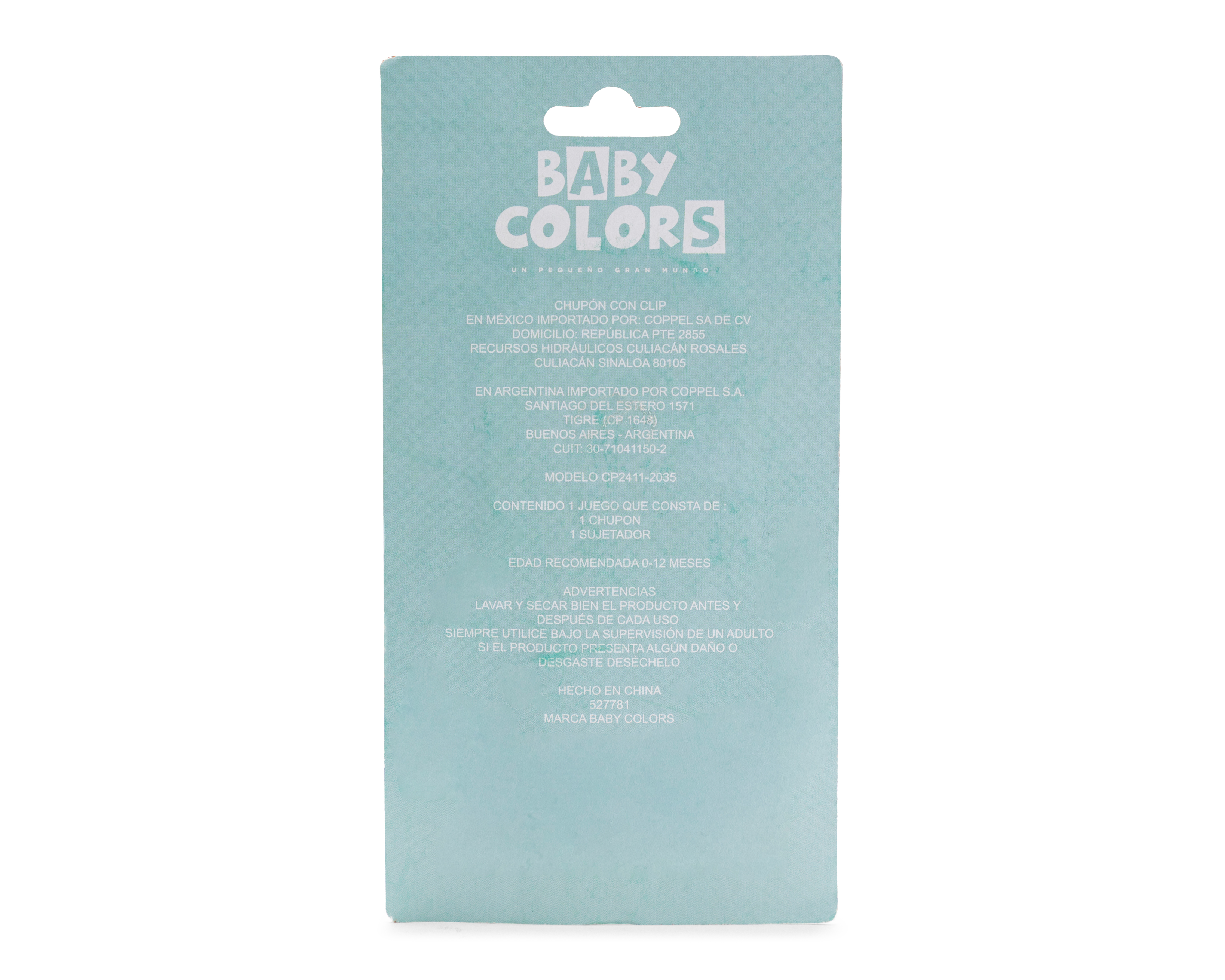 Foto 3 pulgar | Foto 2 | Chupón con Sujetador Baby Colors