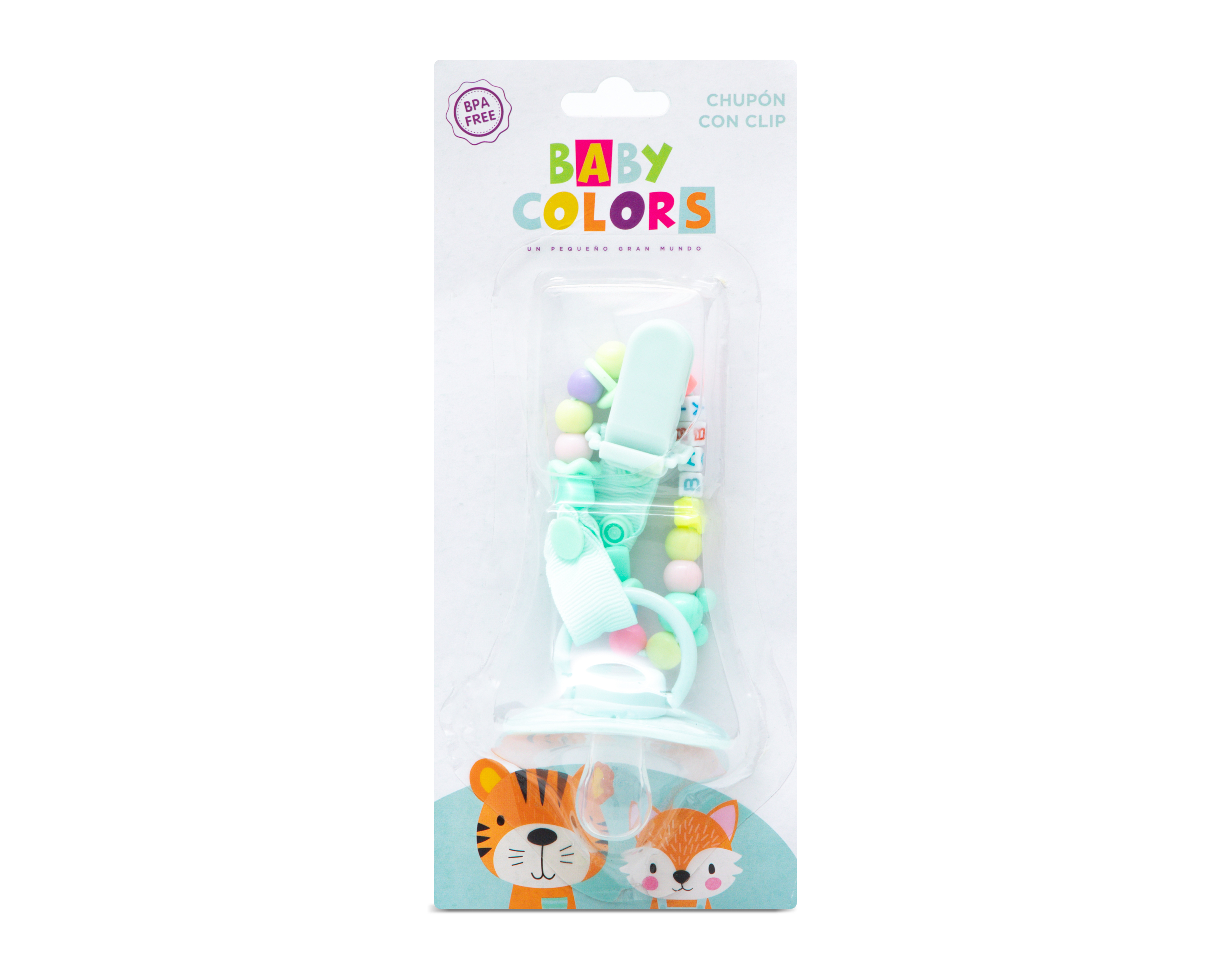 Foto 2 pulgar | Foto 1 | Chupón con Clip Baby Colors