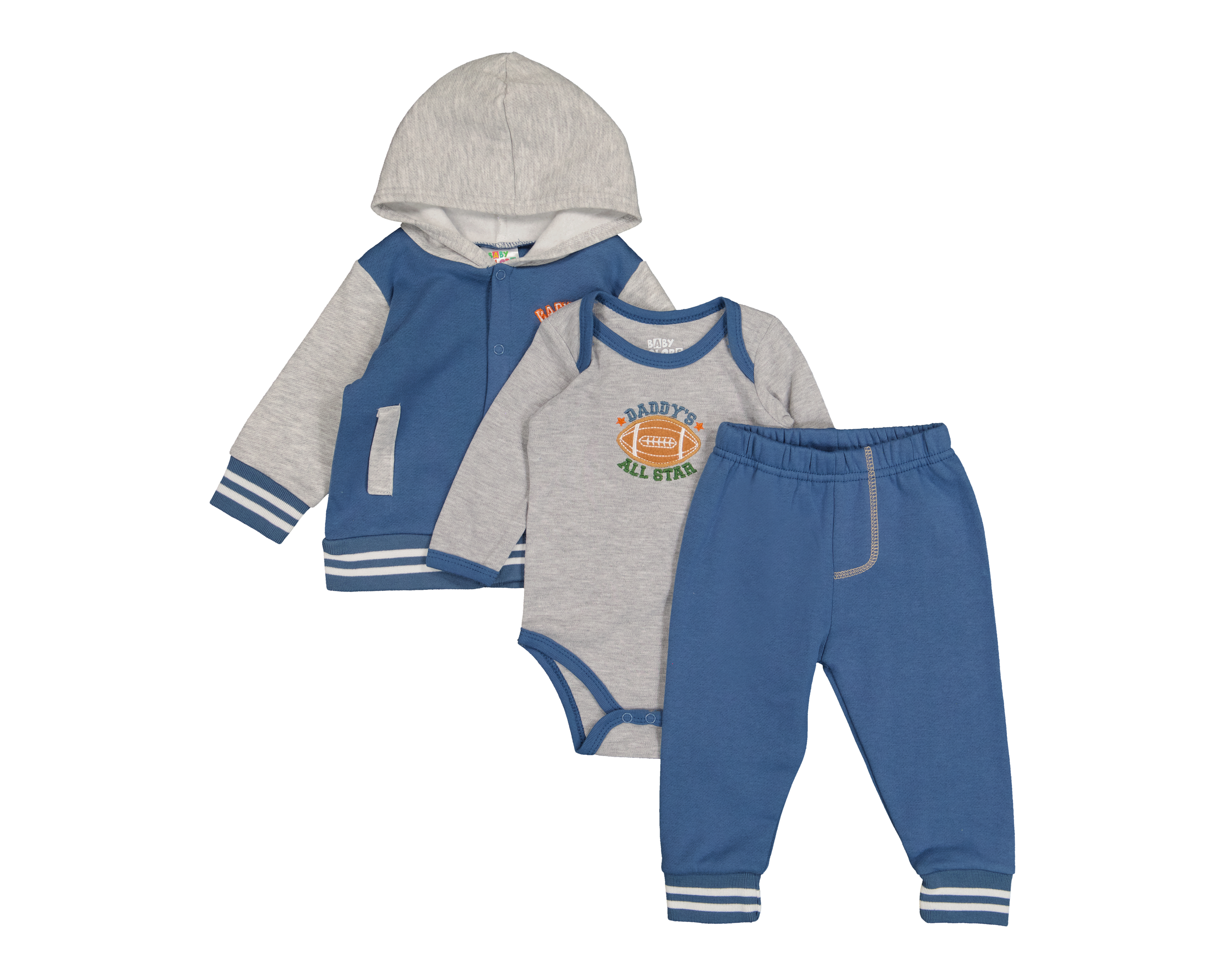 Foto 2 pulgar | Foto 1 | Conjunto para Bebé Niño Baby Colors 3 Piezas