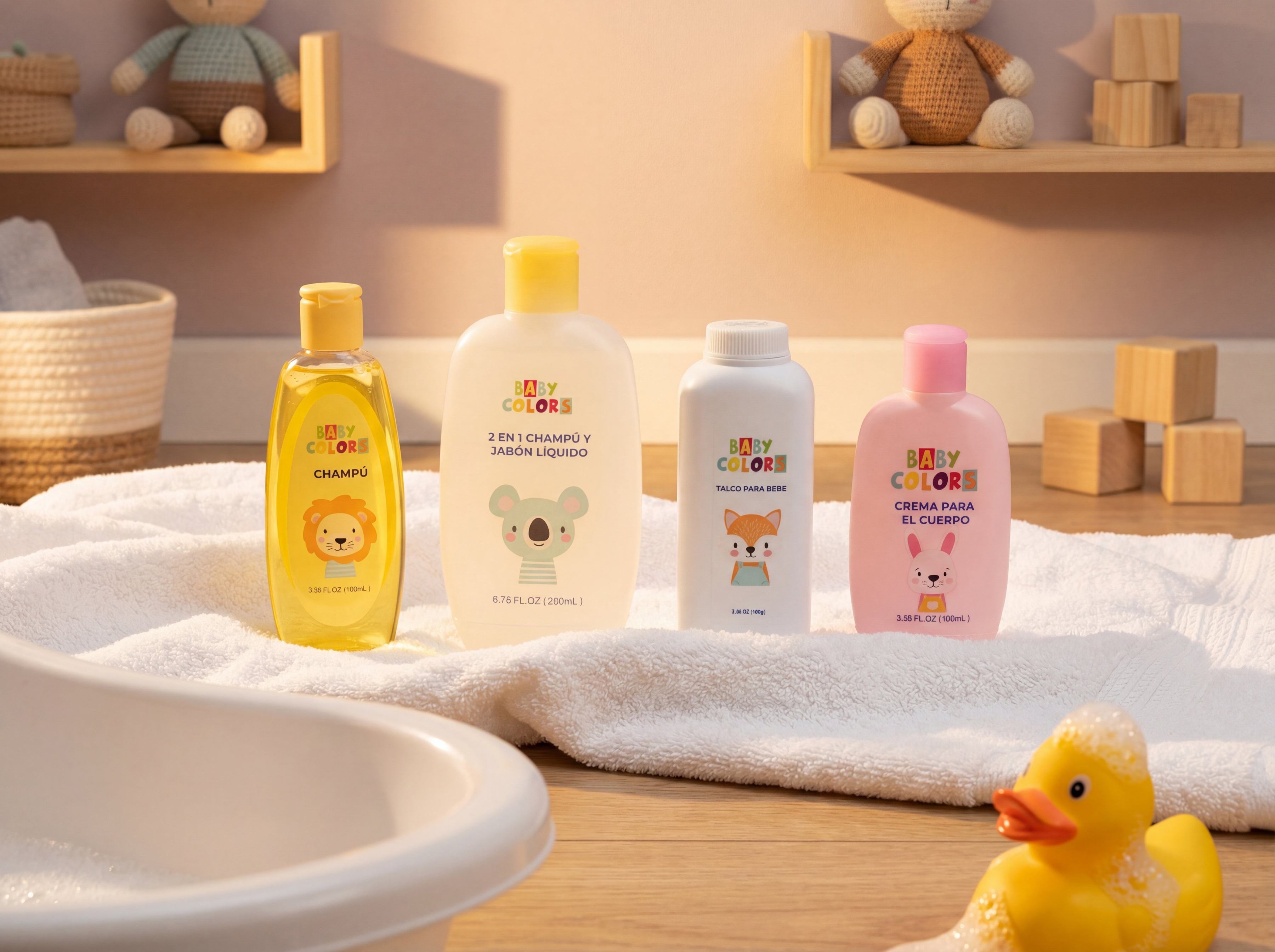 Foto 5 | Foto 5 | Kit de Higiene Baby Colors para Bebé 4 Piezas