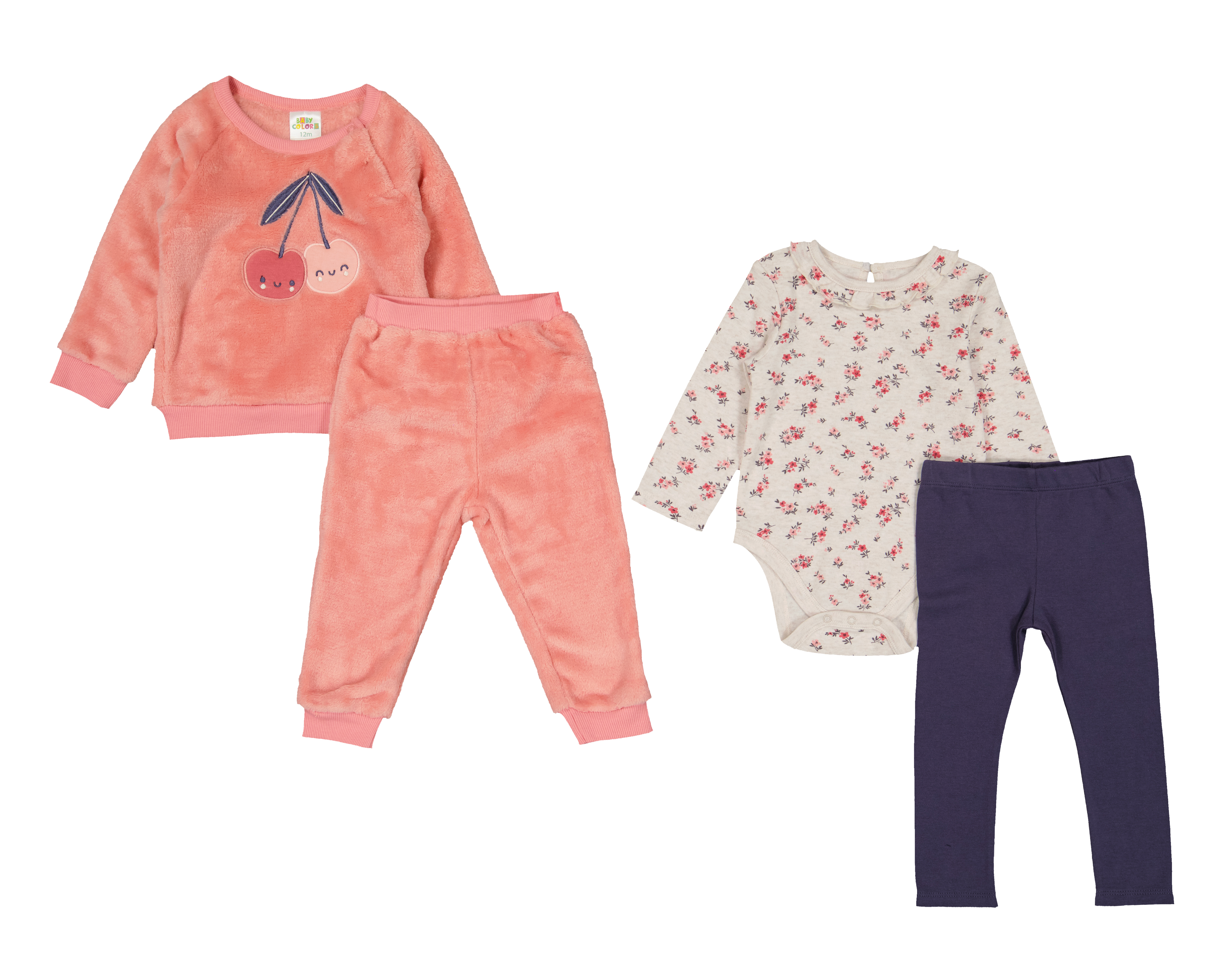 Conjunto para Bebé Niña Baby Colors 4 Piezas