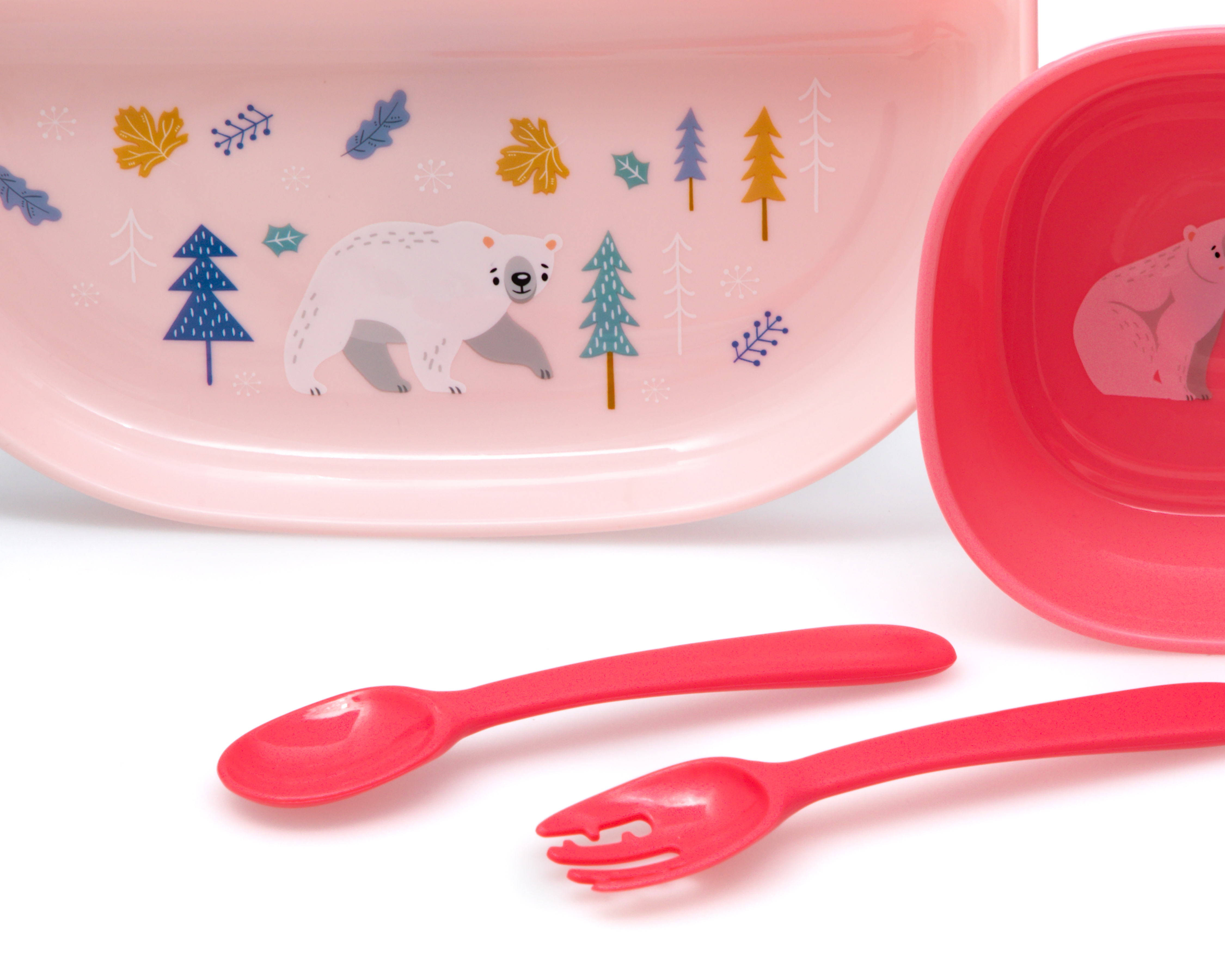 Foto 6 pulgar | Foto 5 | Vajilla de Plástico Baby Colors Individual 5 Piezas