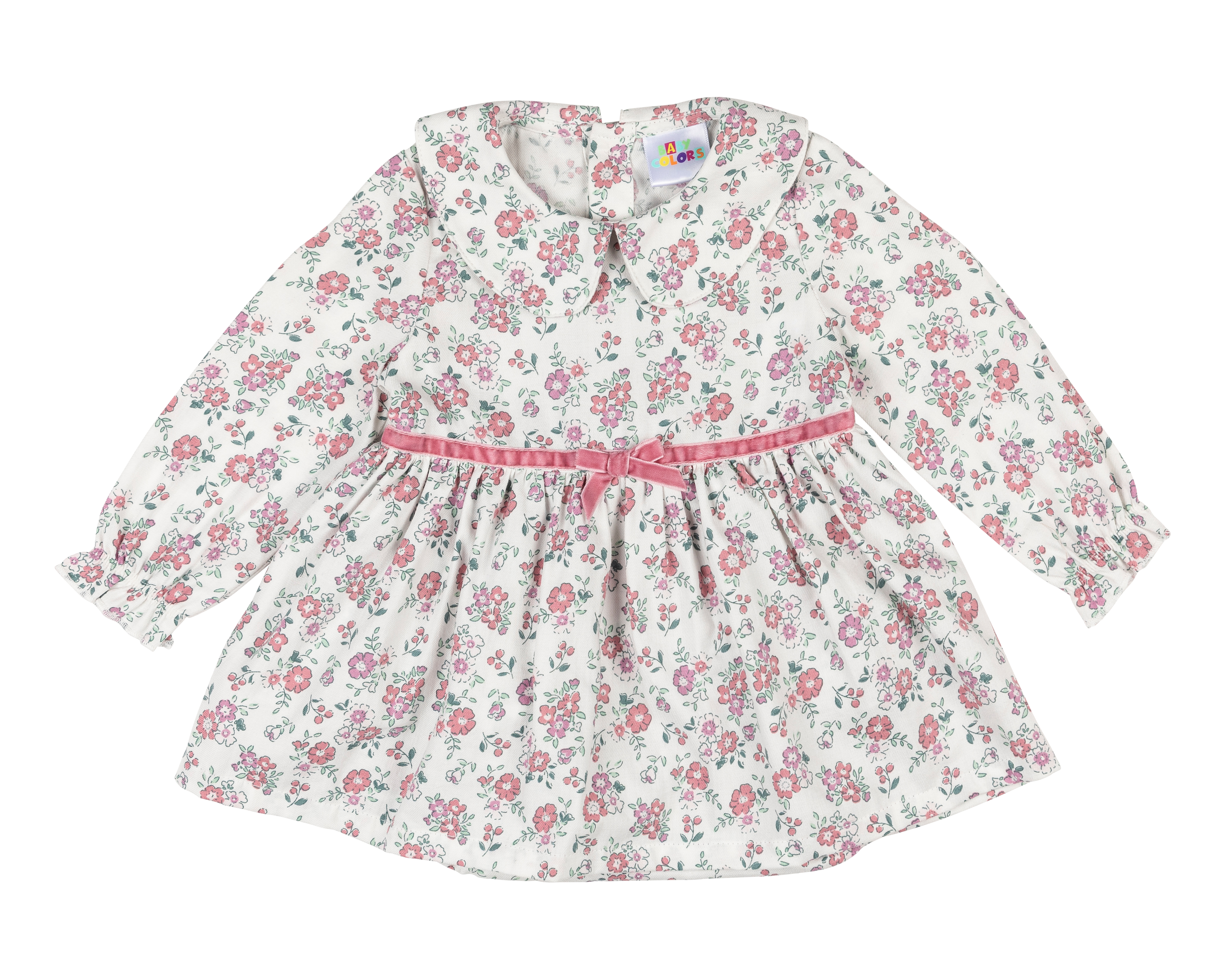 Foto 5 pulgar | Foto 4 | Vestido para Bebé Niña Baby Colors de Algodón con Suéter