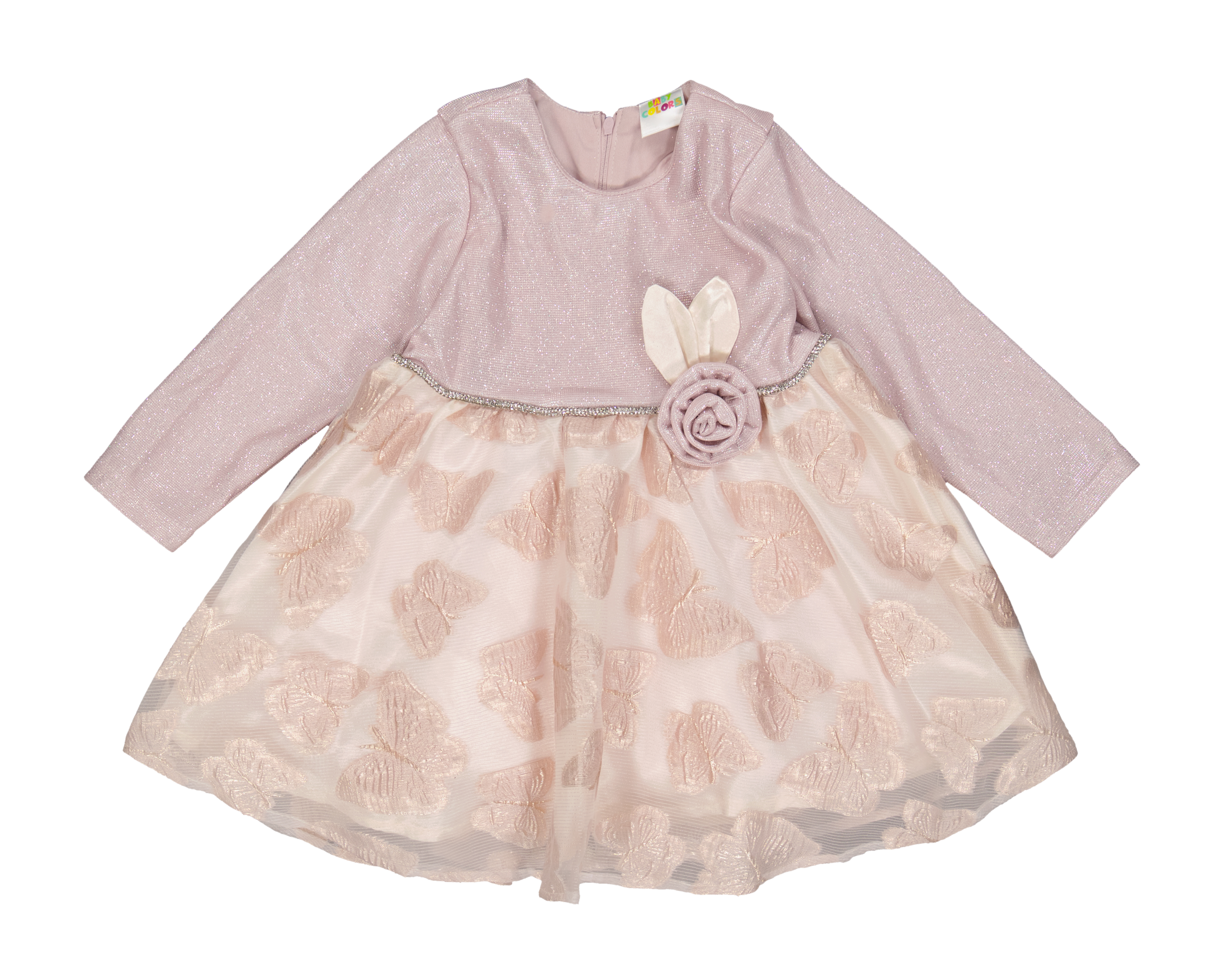 Foto 4 pulgar | Foto 3 | Vestido para Bebé Niña Baby Colors con Accesorios 4 Piezas