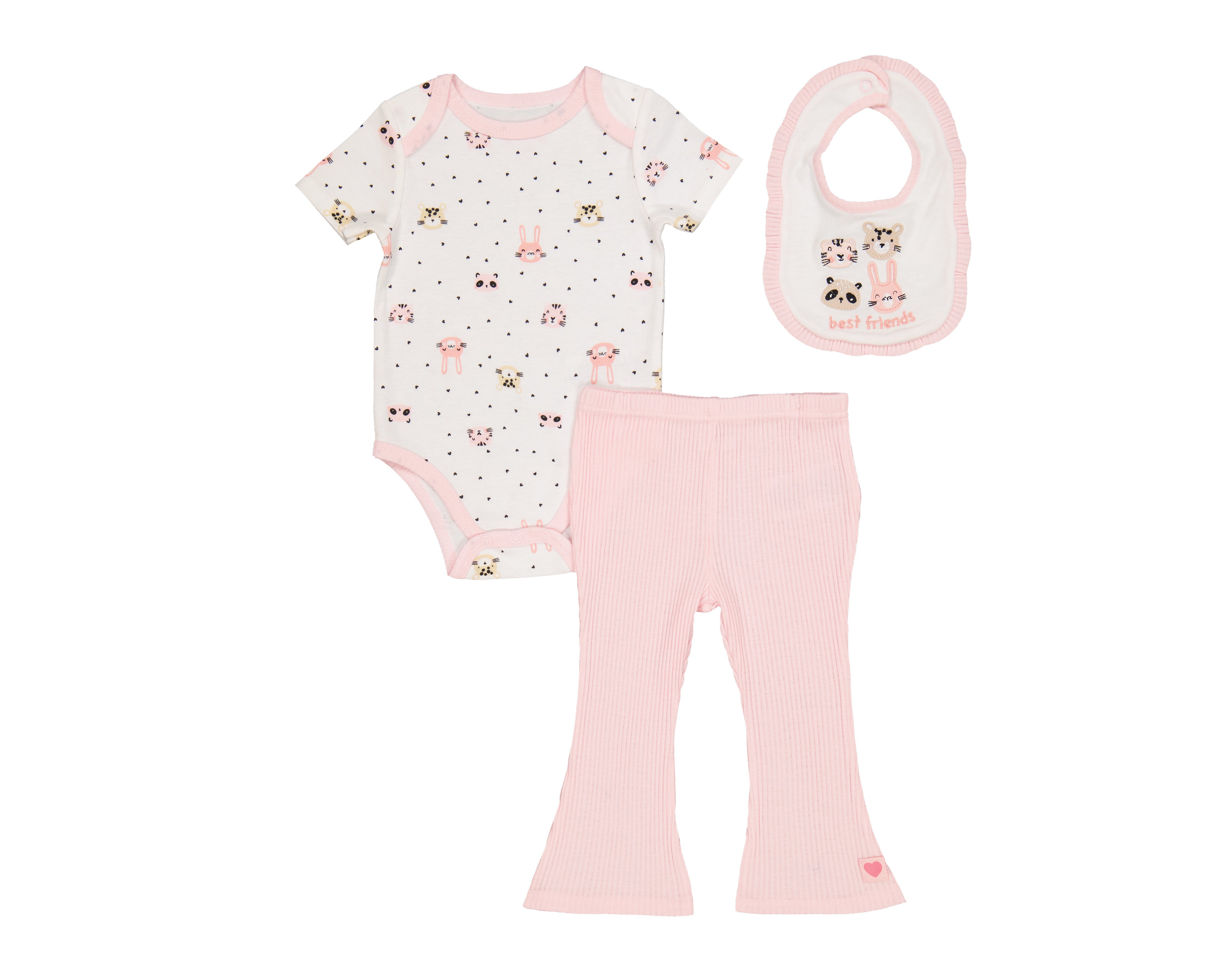 Foto 1 | Foto 1 | Conjunto para Bebé Niña Baby Colors 3 Piezas