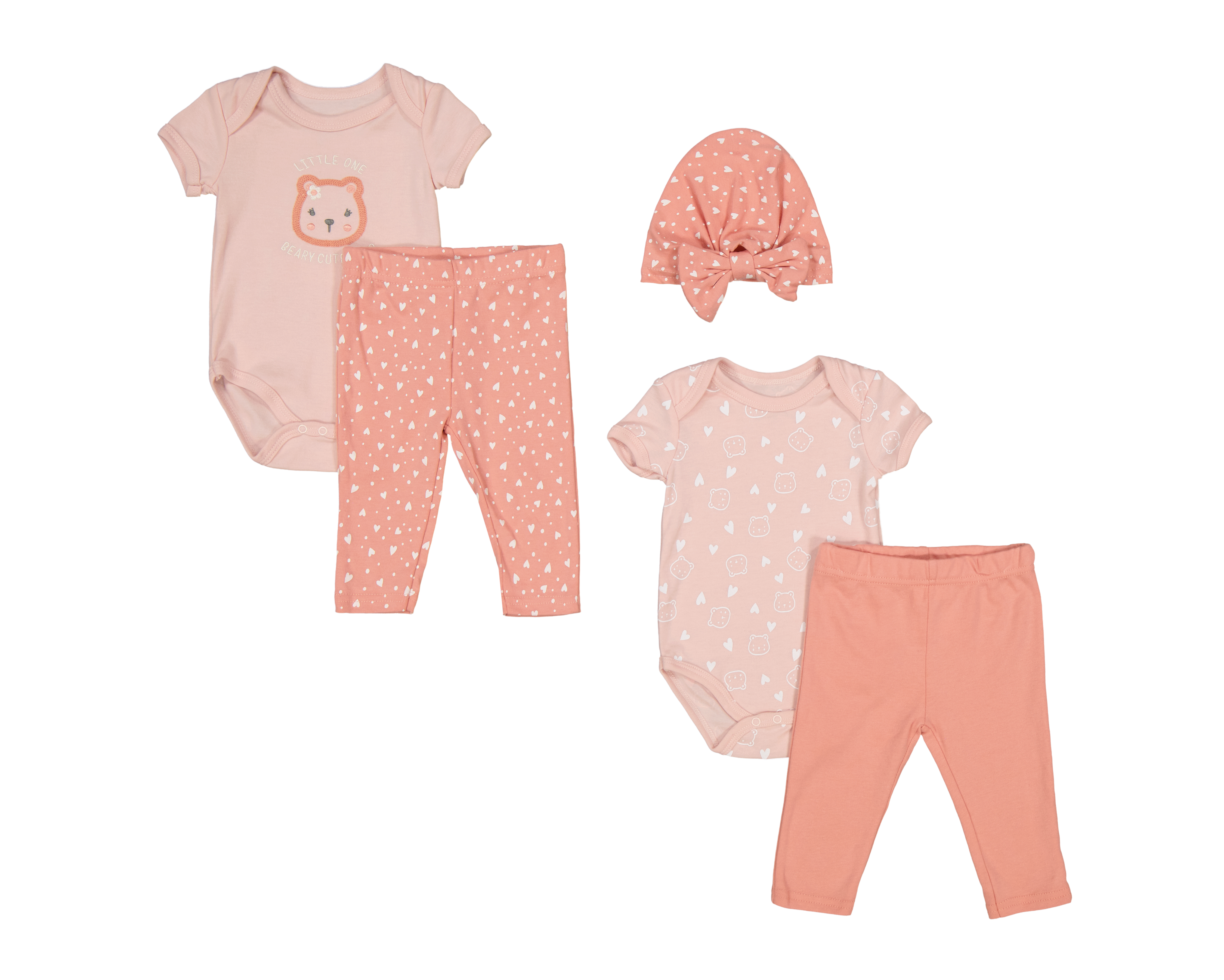 Conjunto para Bebé Niña Baby Colors 5 Piezas