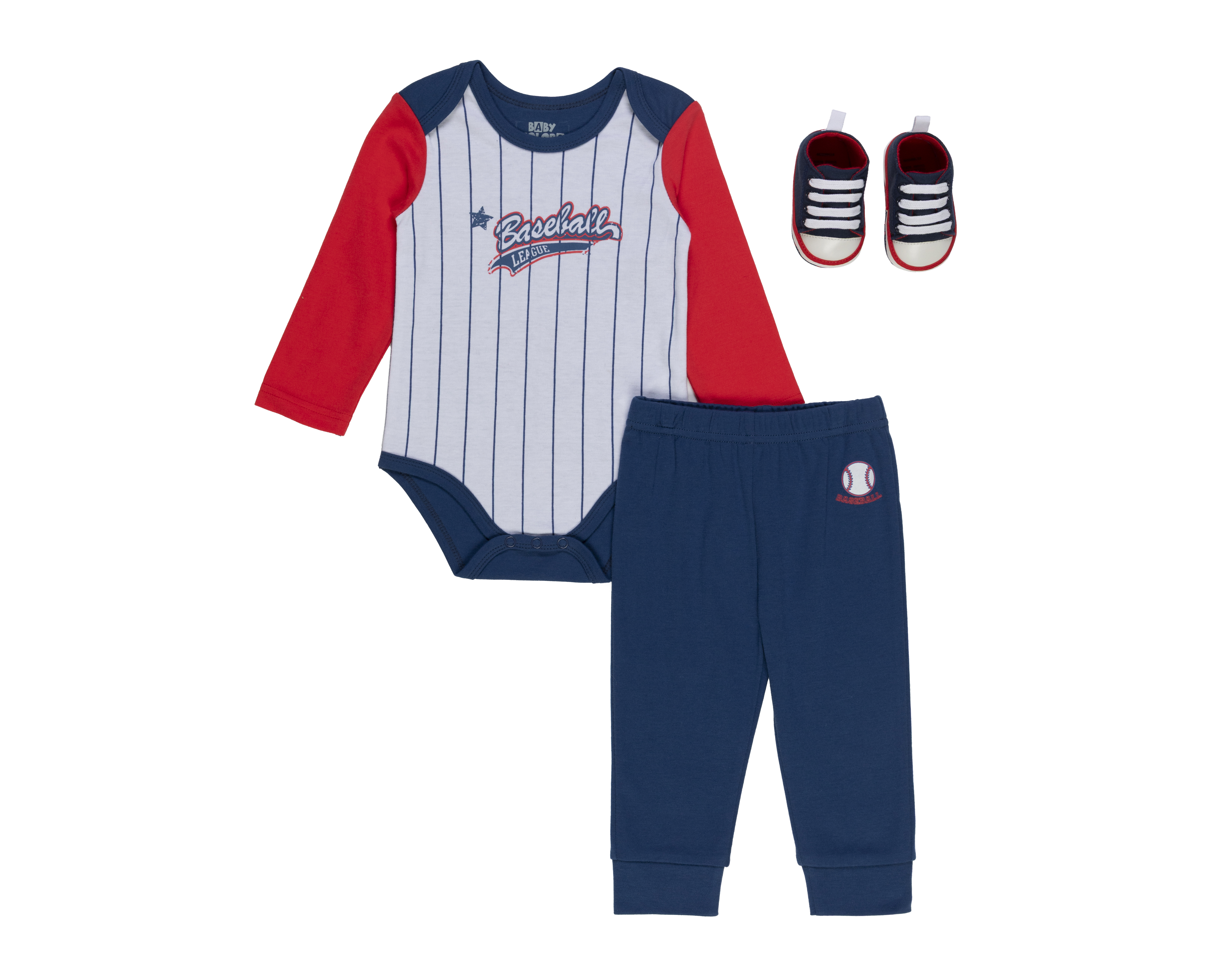 Foto 2 pulgar | Foto 1 | Conjunto para Bebé Niño Baby Colors 3 Piezas