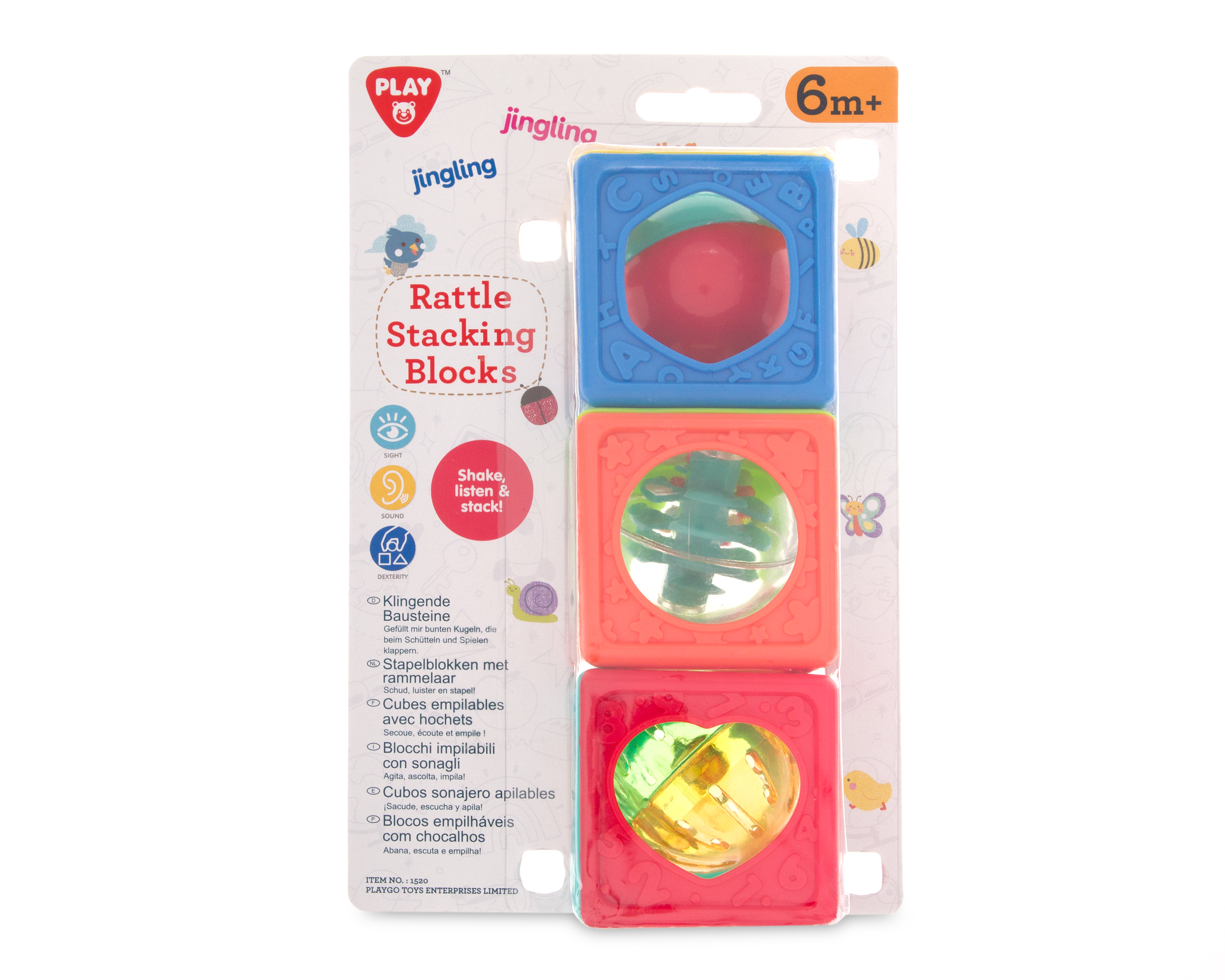 Sonaja en Cubos para Bebé Play