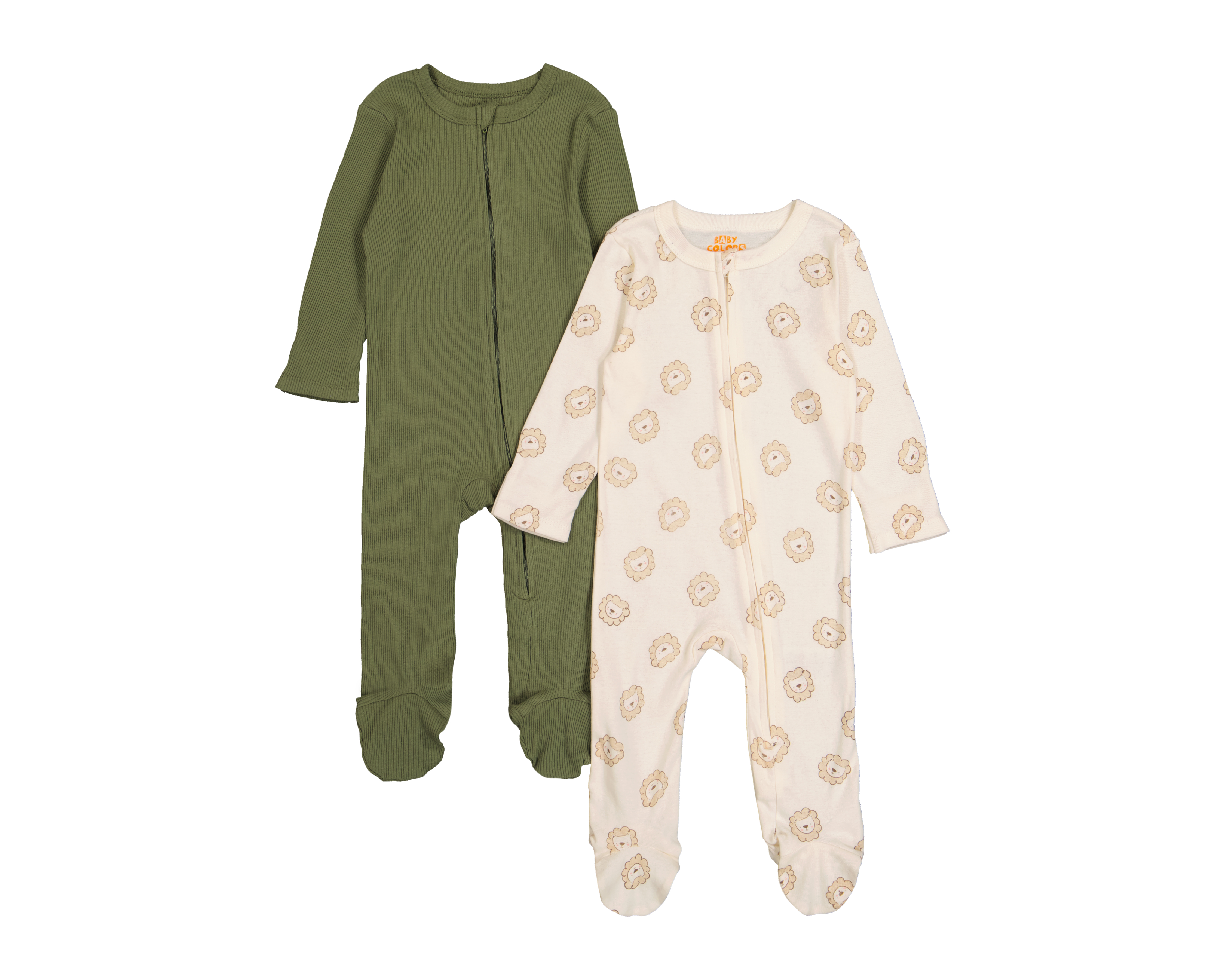 Foto 1 | Foto 1 | Mameluco para Bebé Niño Baby Colors de Algodón 2 Piezas