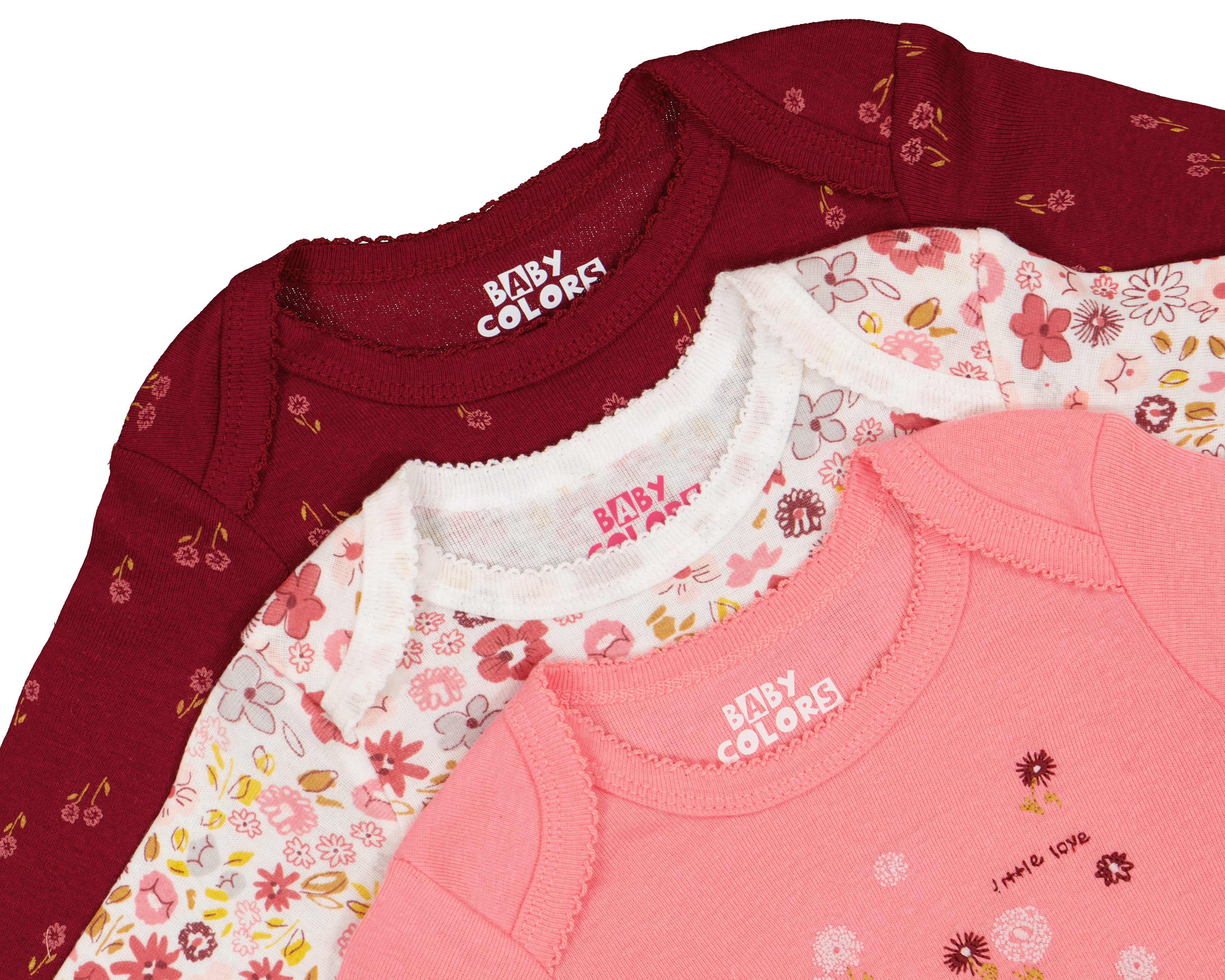 Foto 5 pulgar | Foto 4 | Pañalero para Bebé Niña Baby Colors de Algodón 3 Piezas