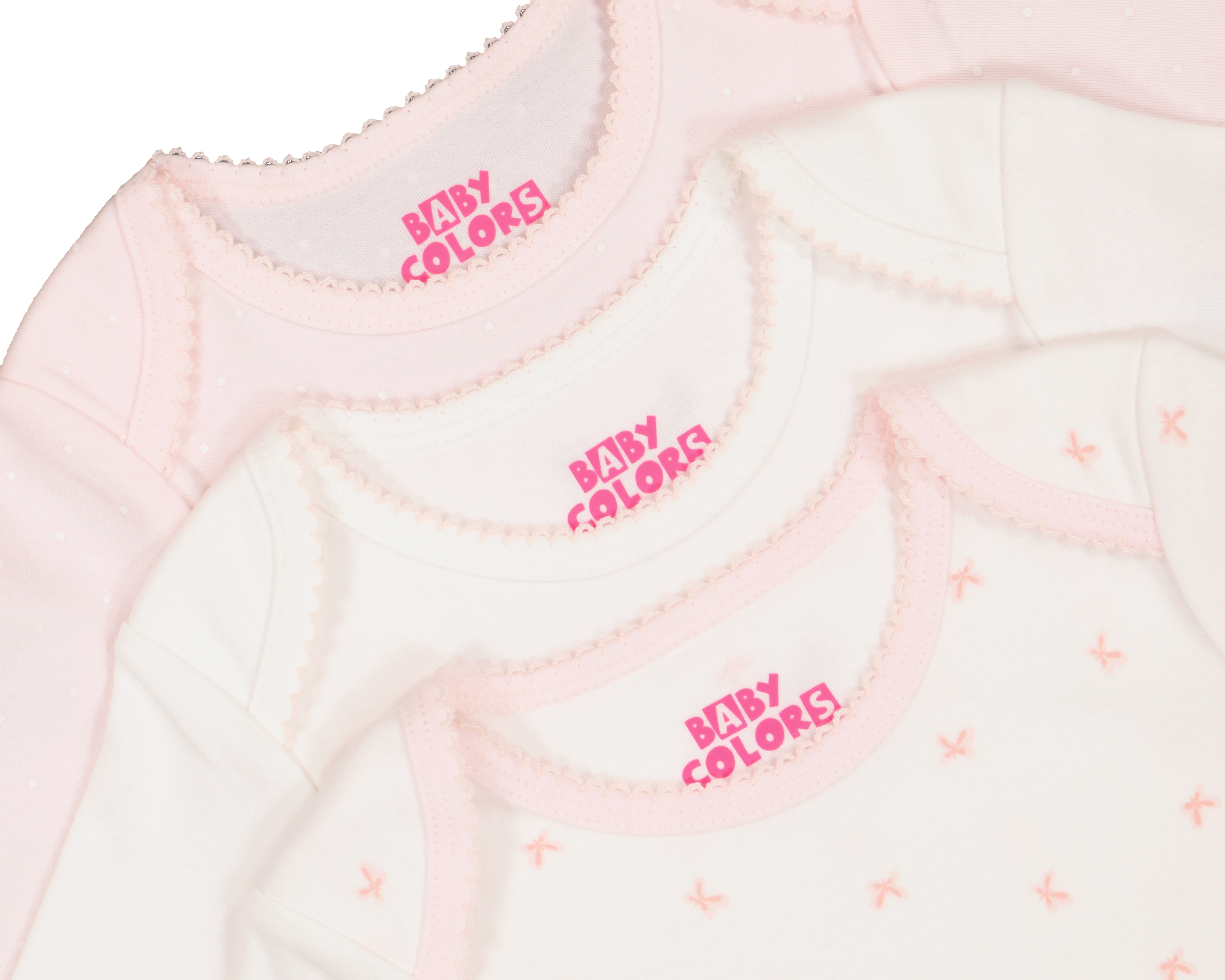 Foto 5 pulgar | Foto 4 | Pañalero para Bebé Niña Baby Colors de Algodón Bordado 3 Piezas