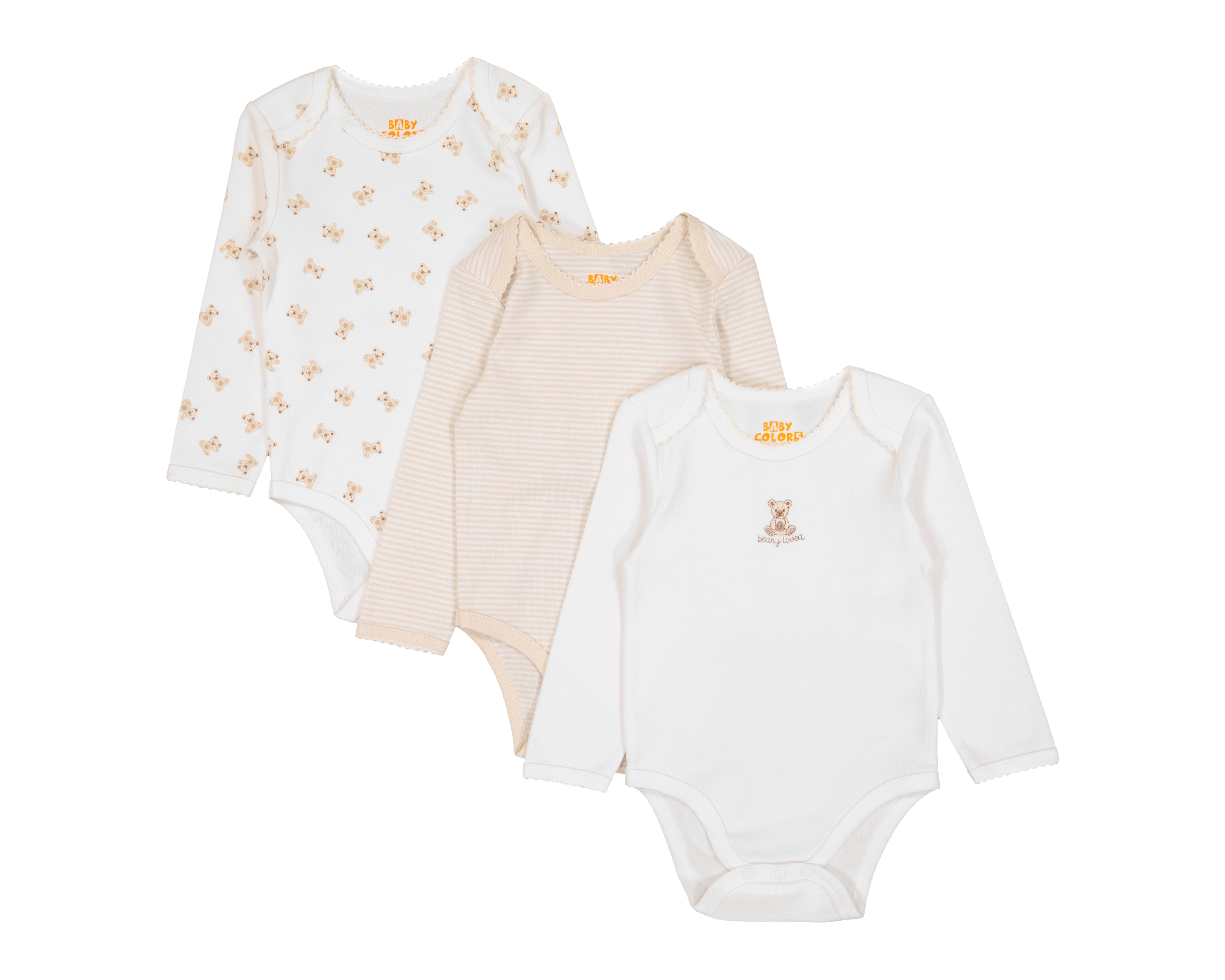 Foto 2 pulgar | Foto 1 | Pañalero para Bebé Niña Baby Colors de Algodón Manga Larga