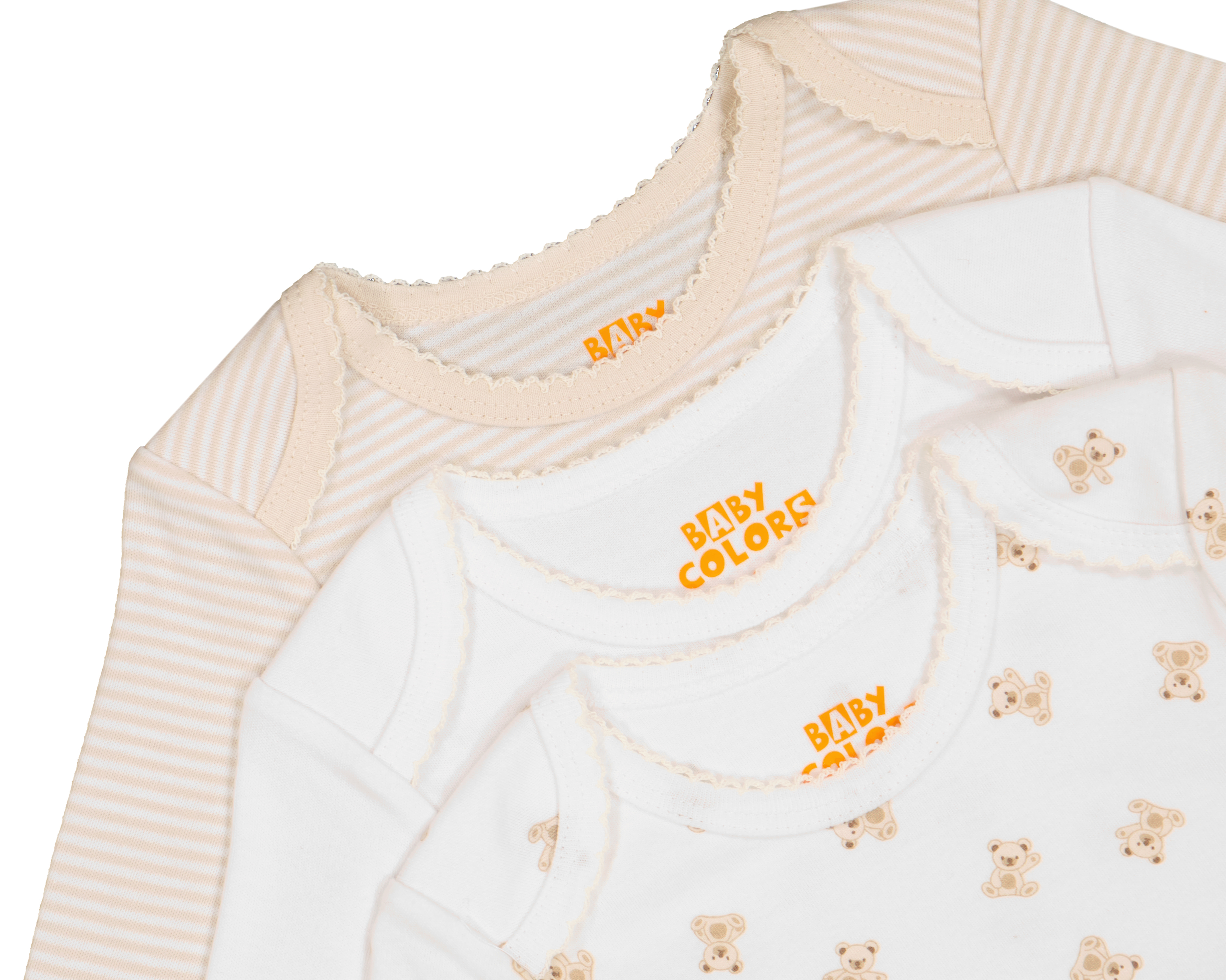 Foto 5 pulgar | Foto 4 | Pañalero para Bebé Niña Baby Colors de Algodón Manga Larga