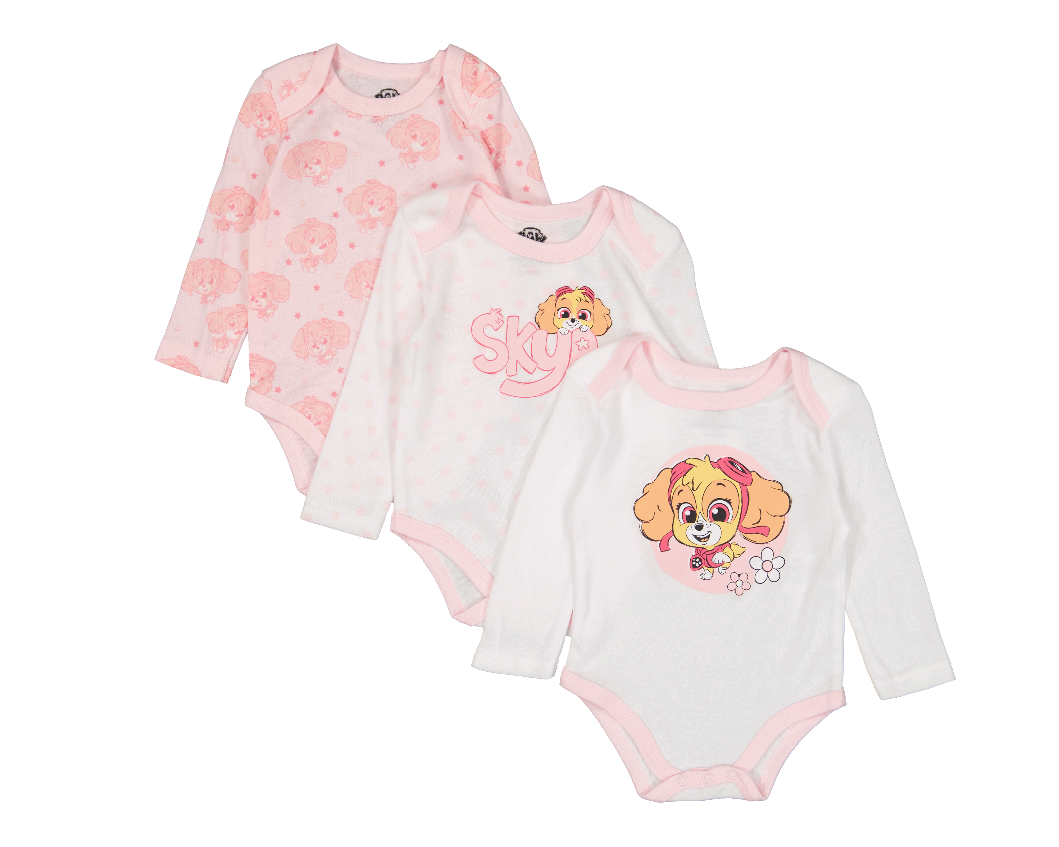 Pañalero para Bebé Niña Paw Patrol de Algodón 3 Piezas