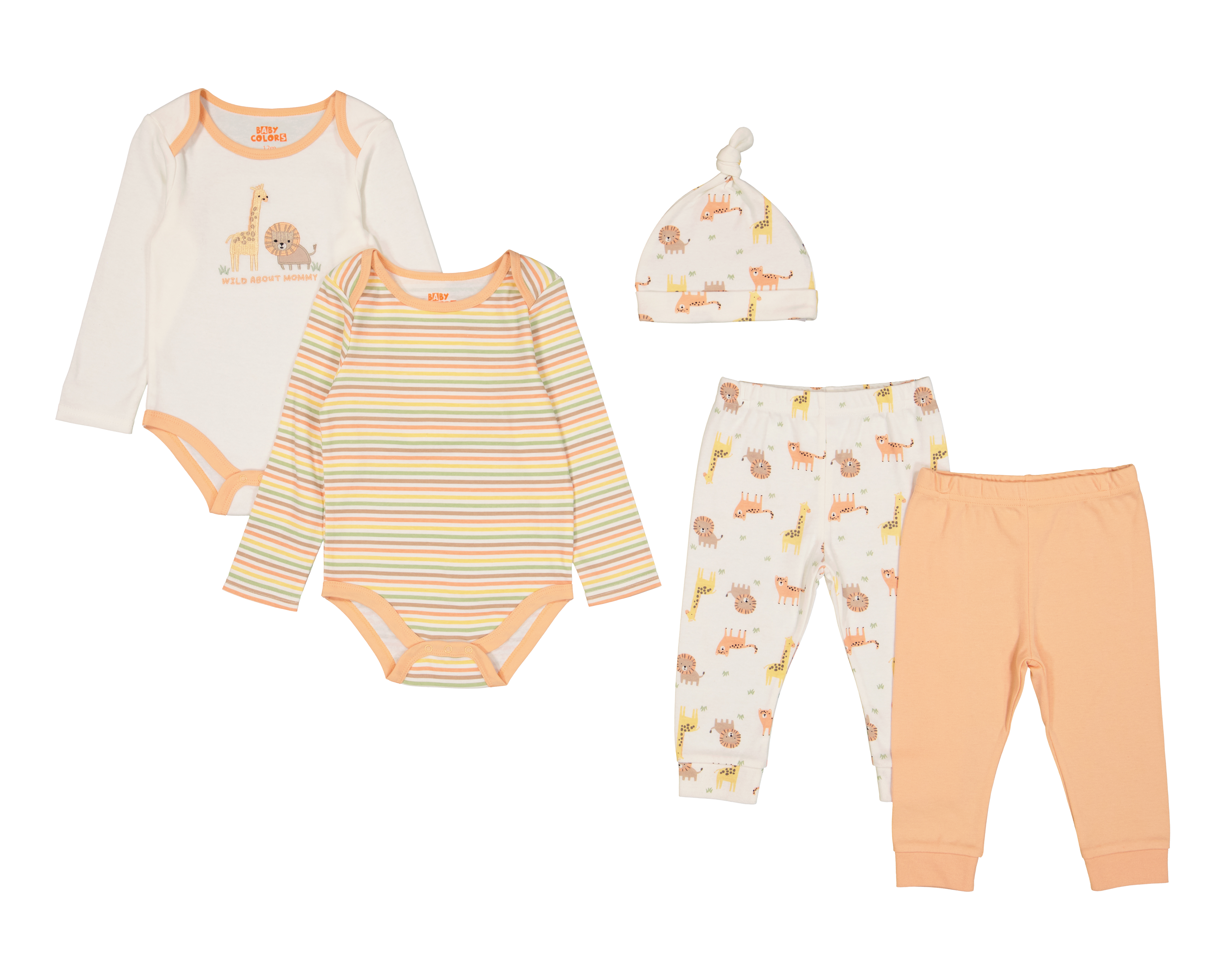 Foto 2 pulgar | Foto 1 | Conjunto para Bebé Niño Baby Colors 5 Piezas