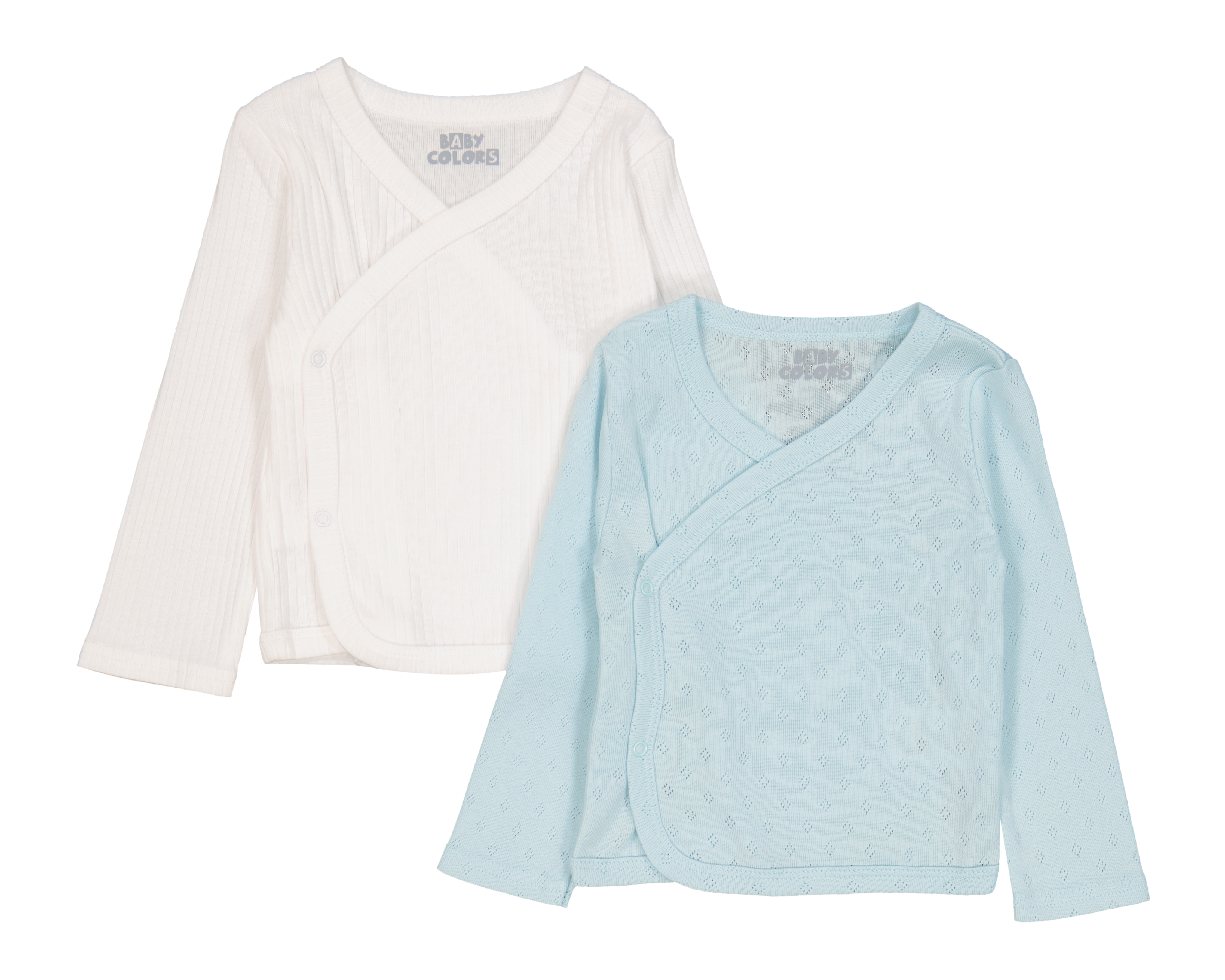 Foto 2 pulgar | Foto 1 | Playera para Bebé Niño Baby Colors de Algodón 2 Piezas