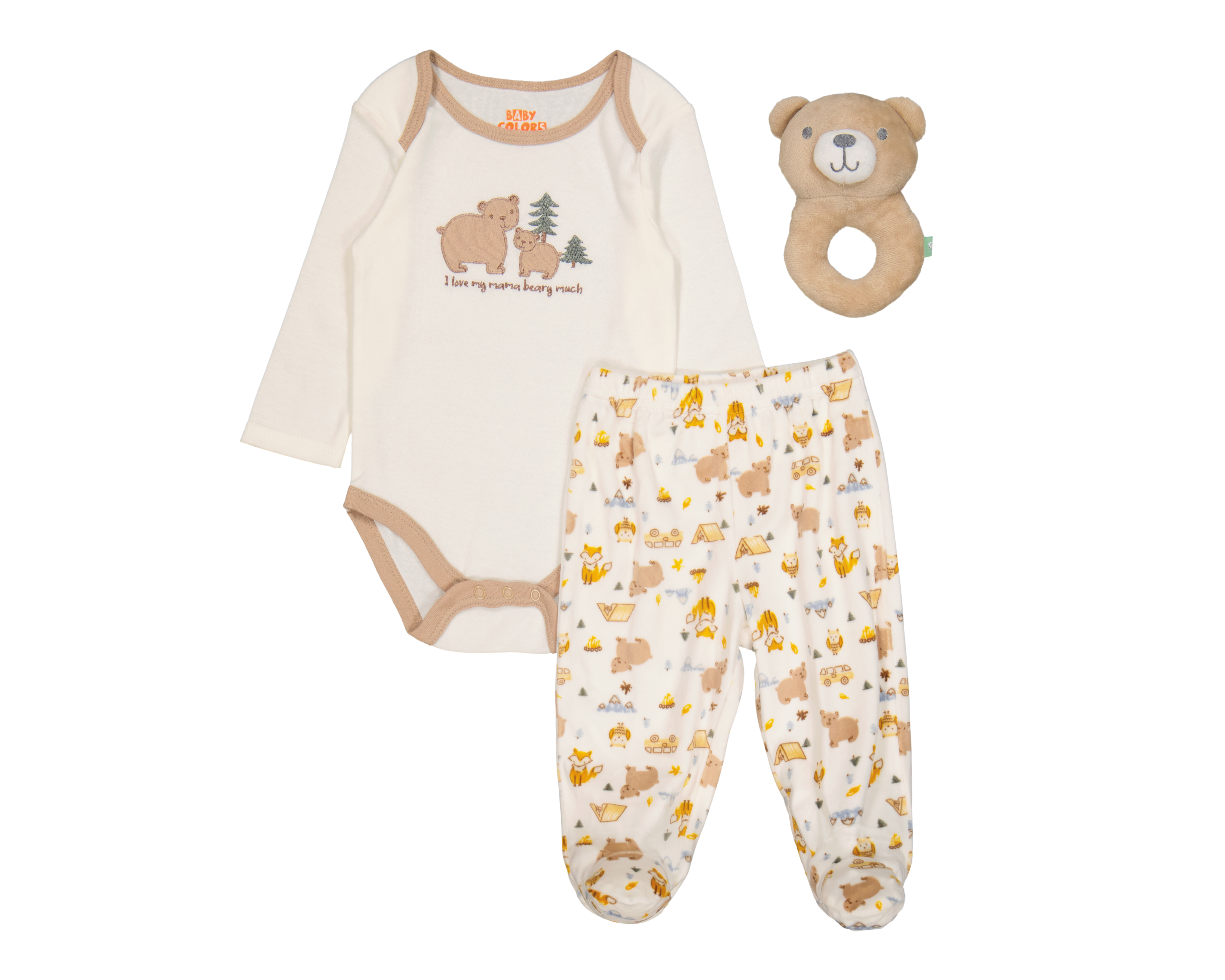 Foto 1 | Foto 1 | Conjunto para Bebé Niño Baby Colors 3 Piezas