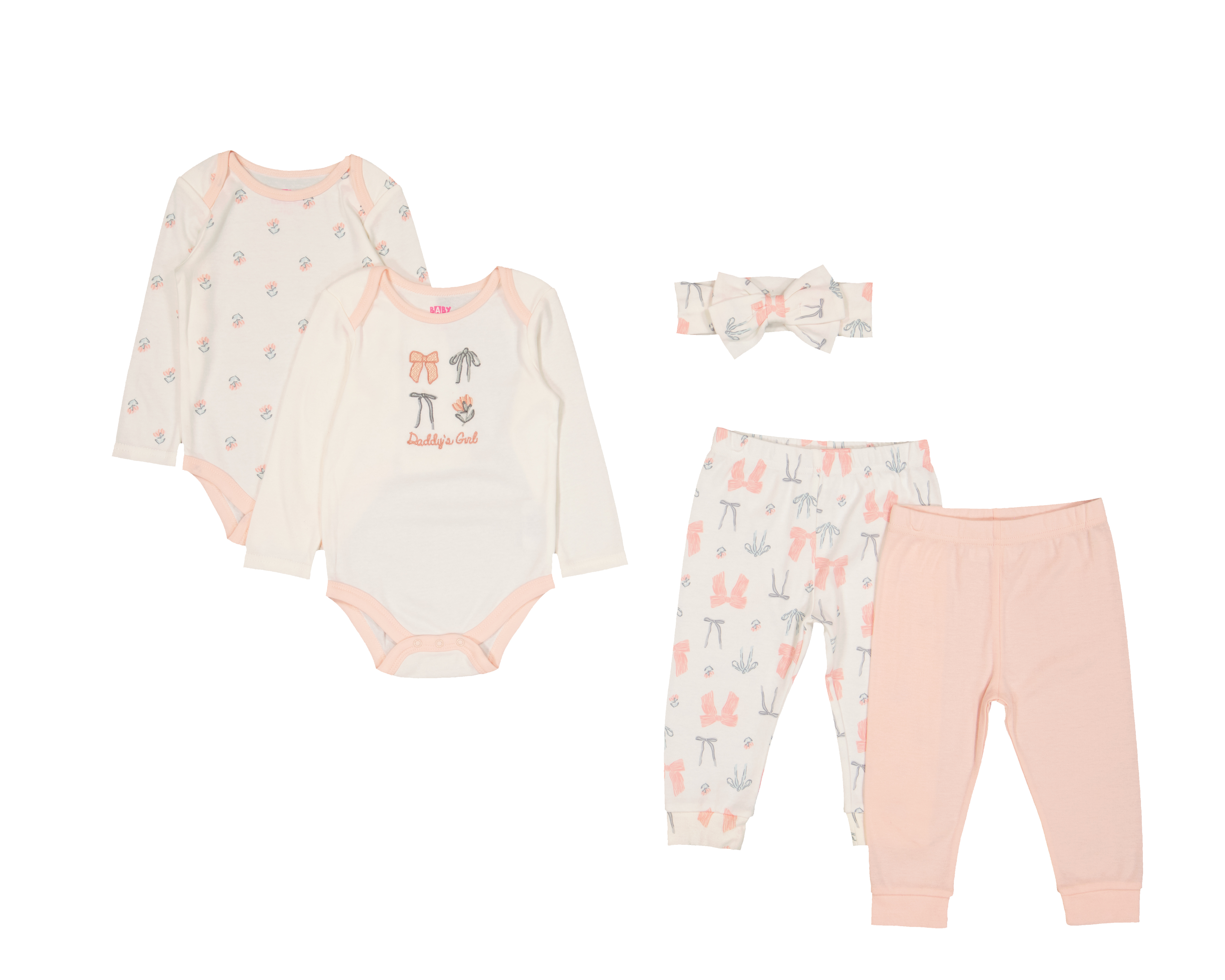 Foto 2 pulgar | Foto 1 | Conjunto para Bebé Niña Baby Colors 5 Piezas