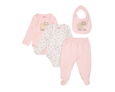 Foto 1 | Foto 1 | Conjunto de algodón para Bebé Niña Baby Colors 4 Piezas