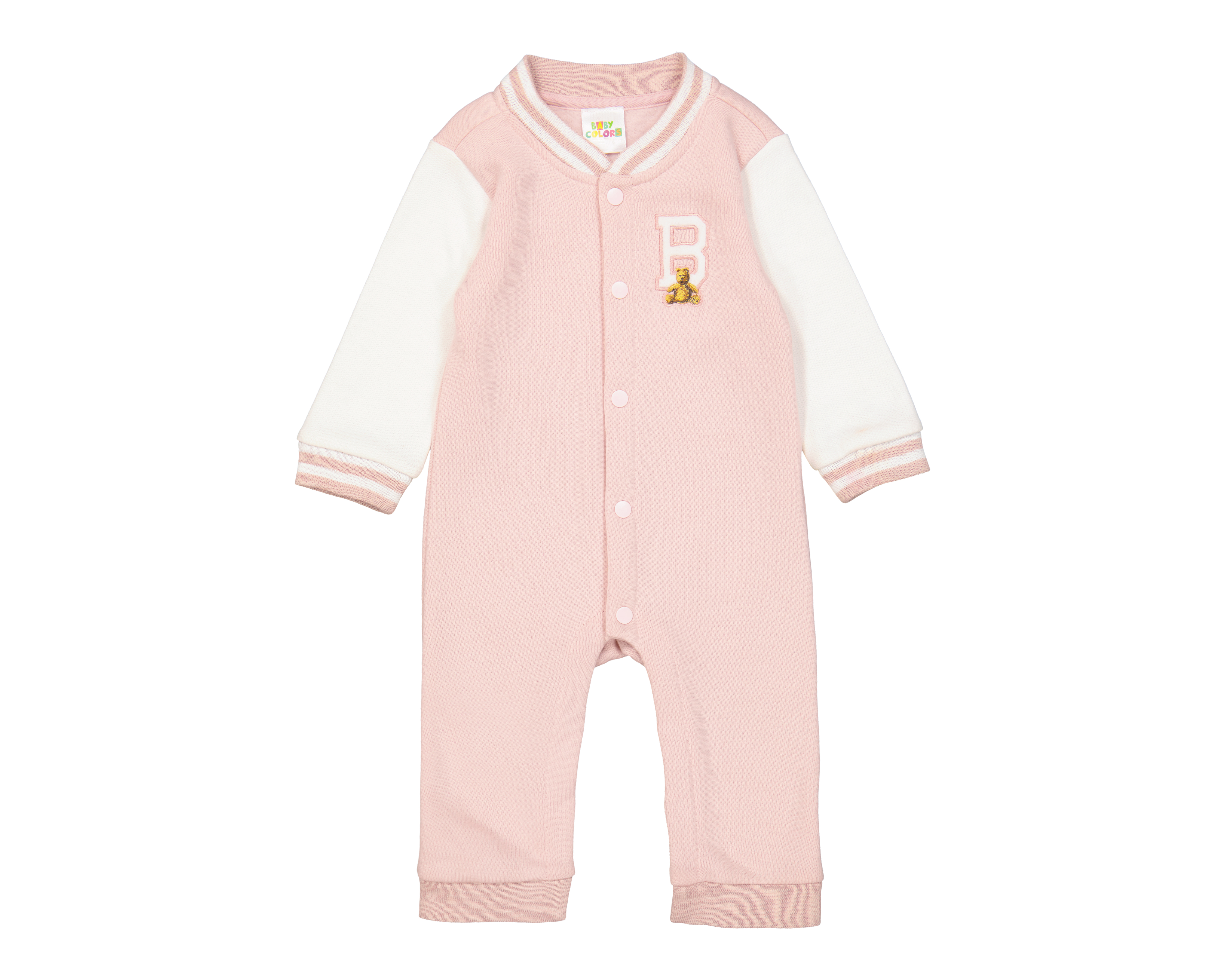 Foto 2 pulgar | Foto 1 | Mameluco para Bebé Niña Baby Colors de Algodón Rosa