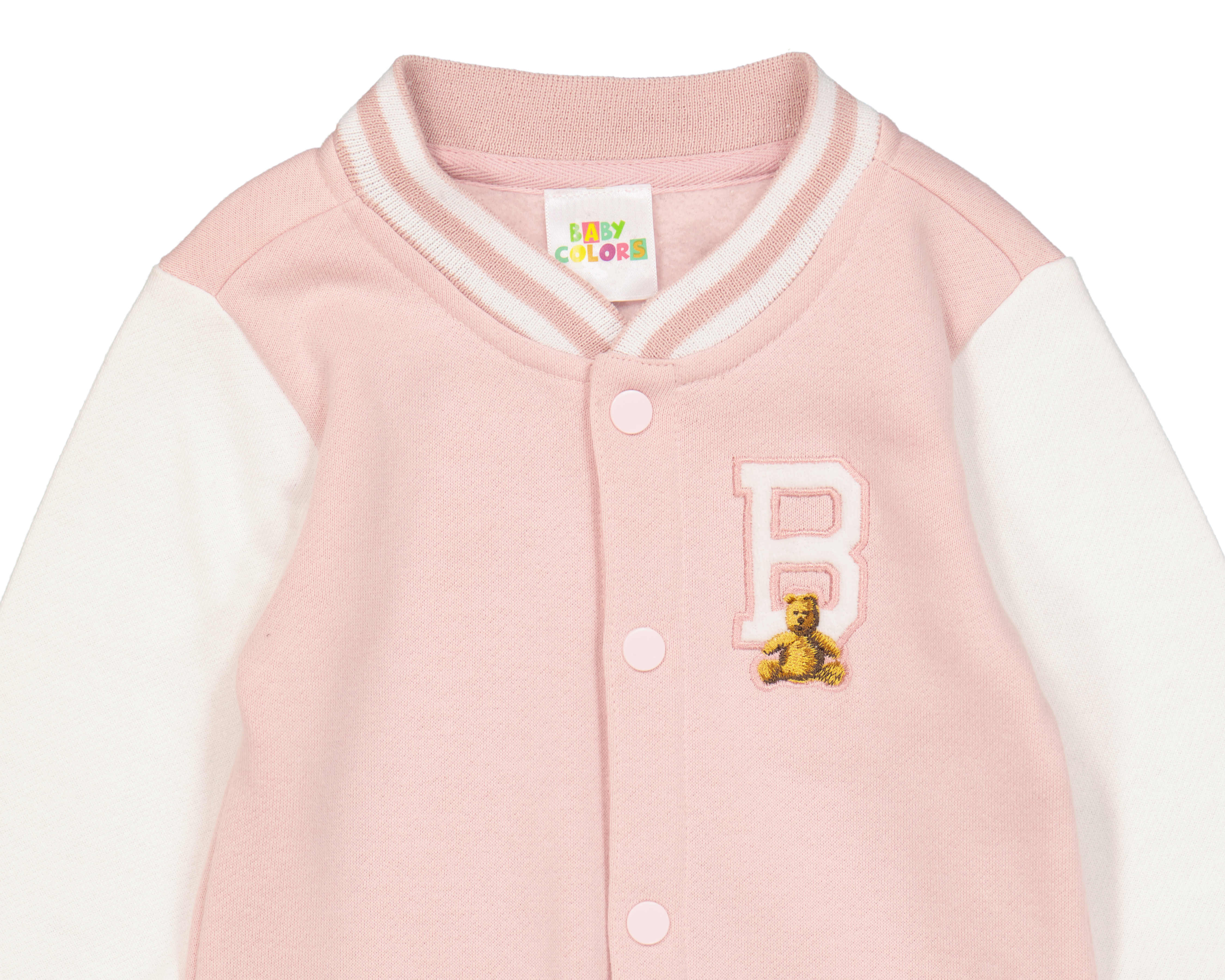 Foto 4 pulgar | Foto 3 | Mameluco para Bebé Niña Baby Colors de Algodón Rosa