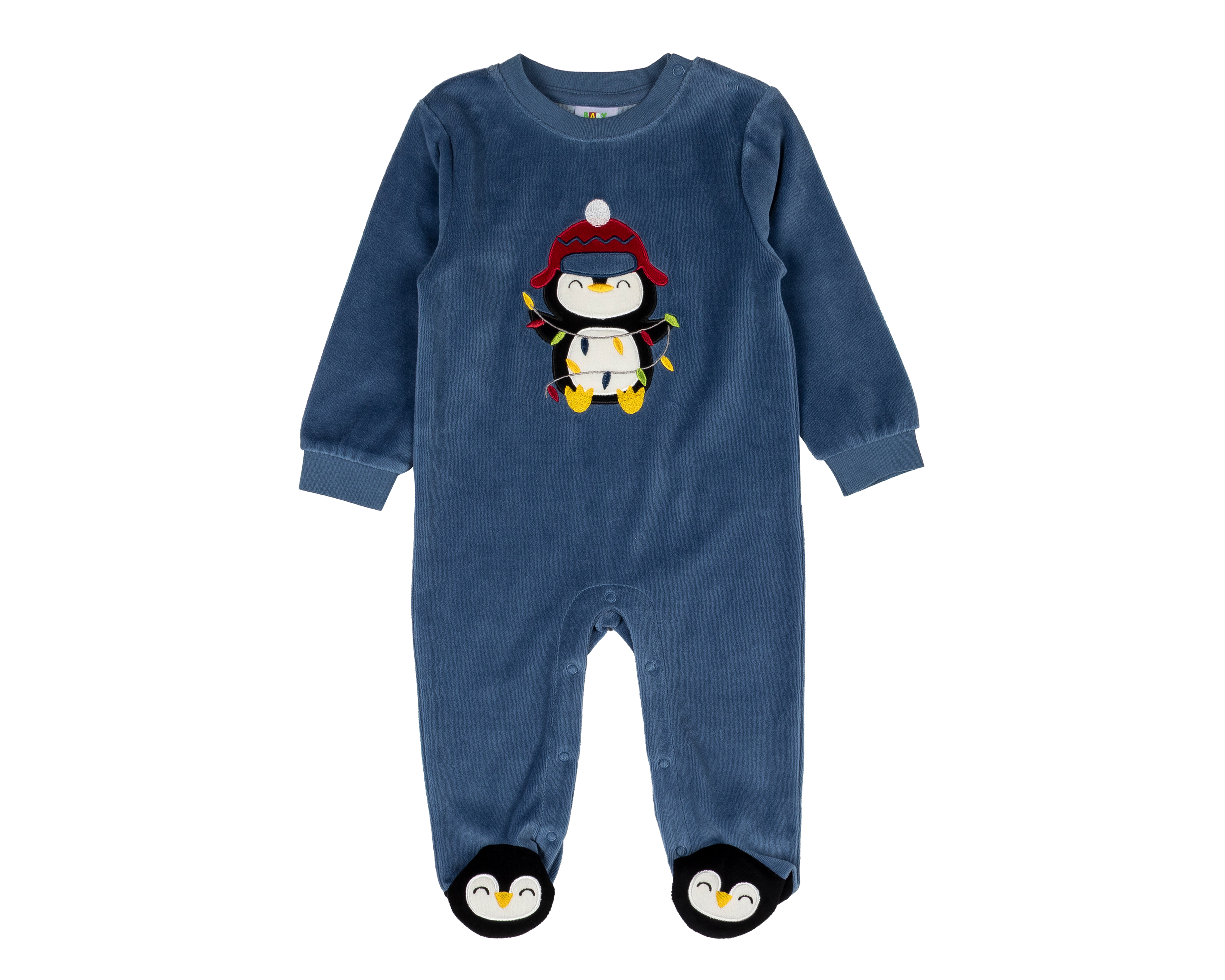 Foto 2 pulgar | Foto 1 | Mameluco para Bebé Niño Baby Colors Azul