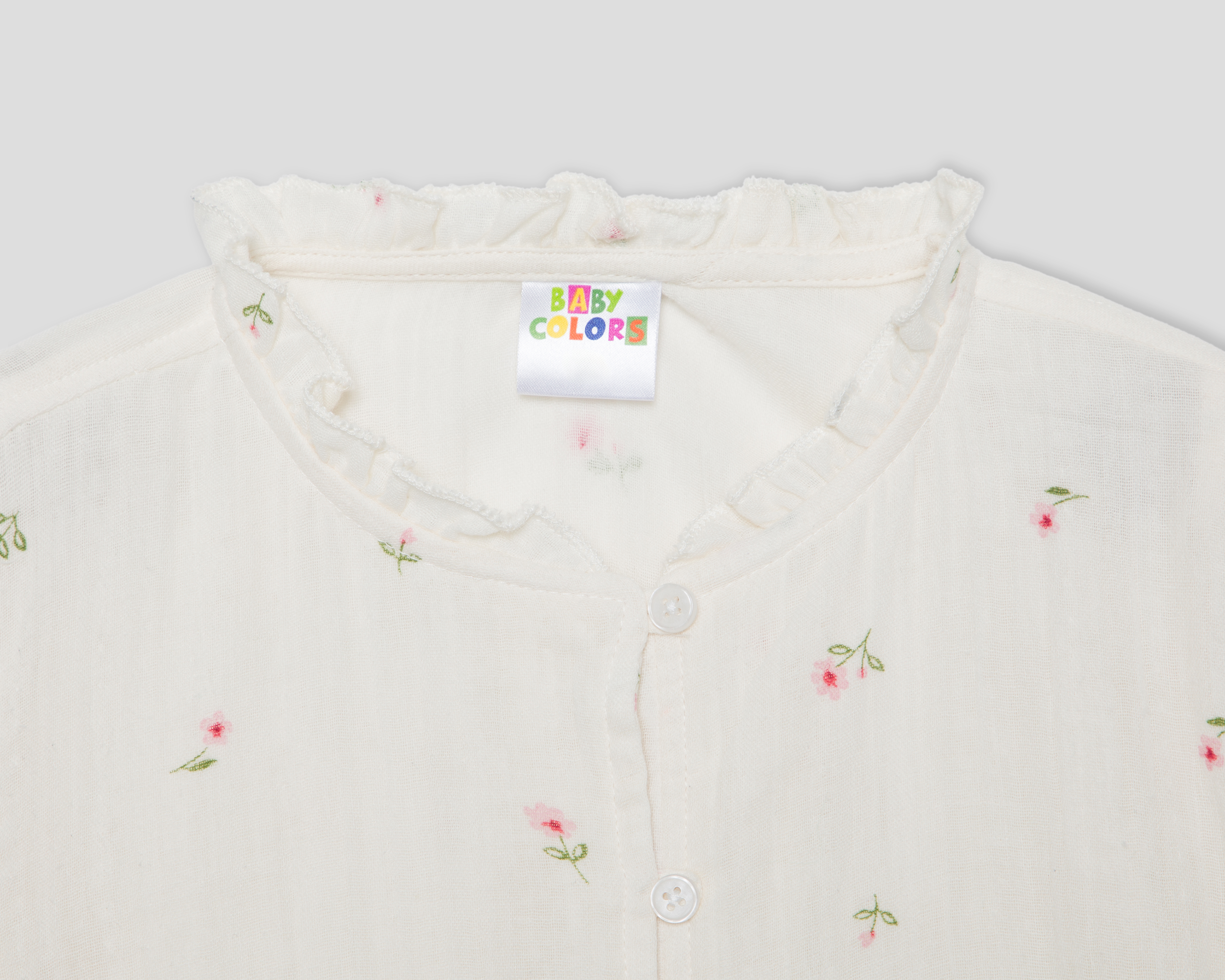 Foto 4 pulgar | Foto 3 | Blusa para Bebé Niña Baby Colors de Algodón Manga Larga