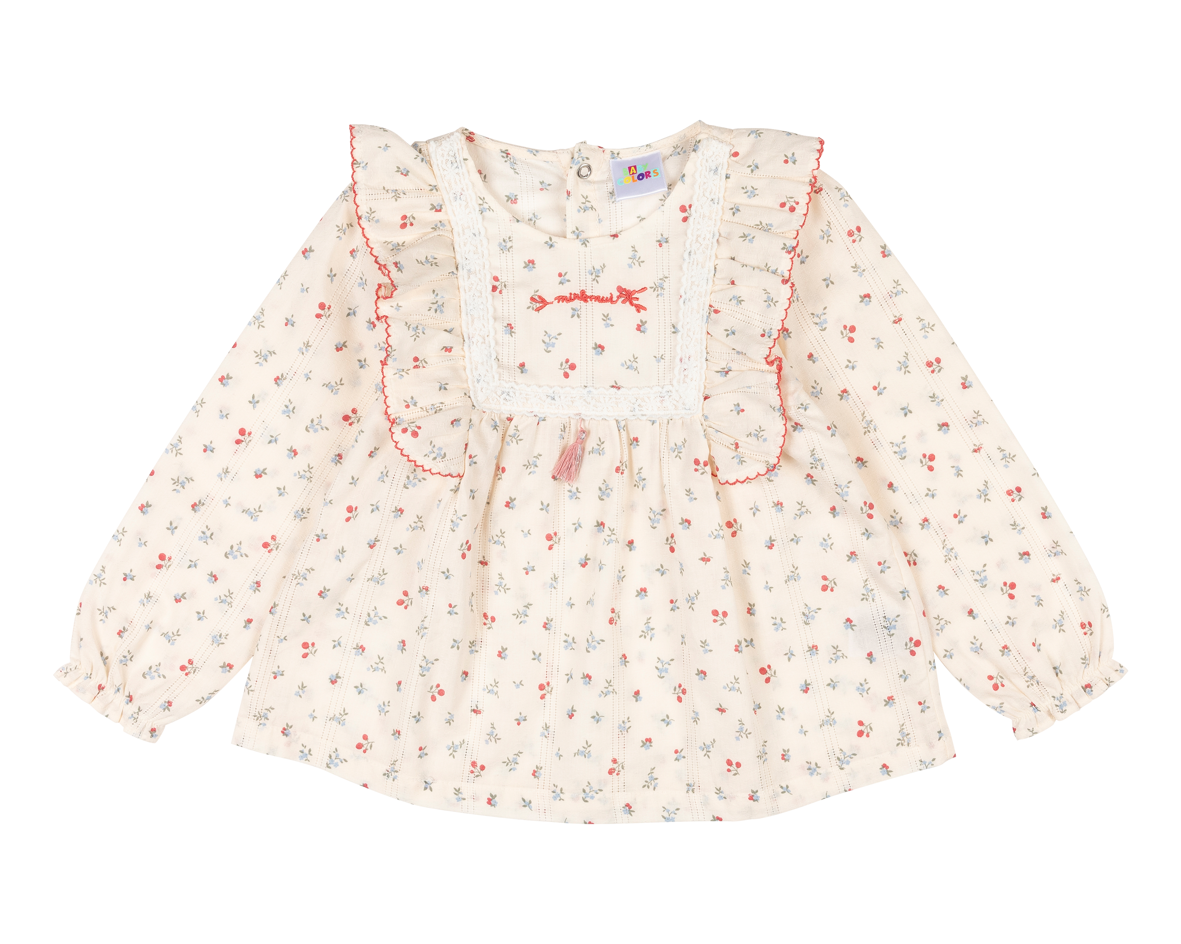 Foto 1 | Foto 1 | Blusa para Bebé Niña Baby Colors de Algodón Manga Larga