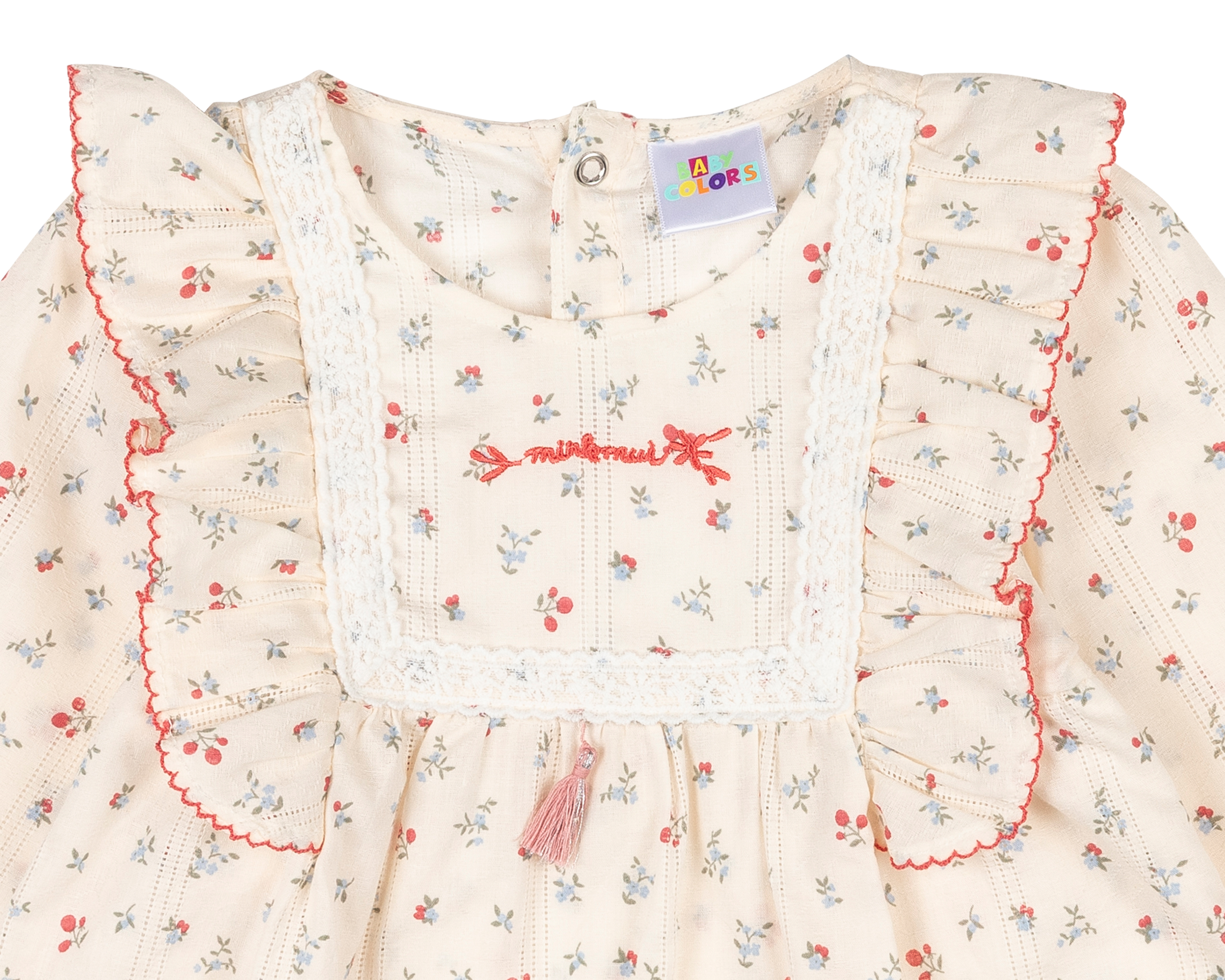 Foto 3 | Foto 3 | Blusa para Bebé Niña Baby Colors de Algodón Manga Larga