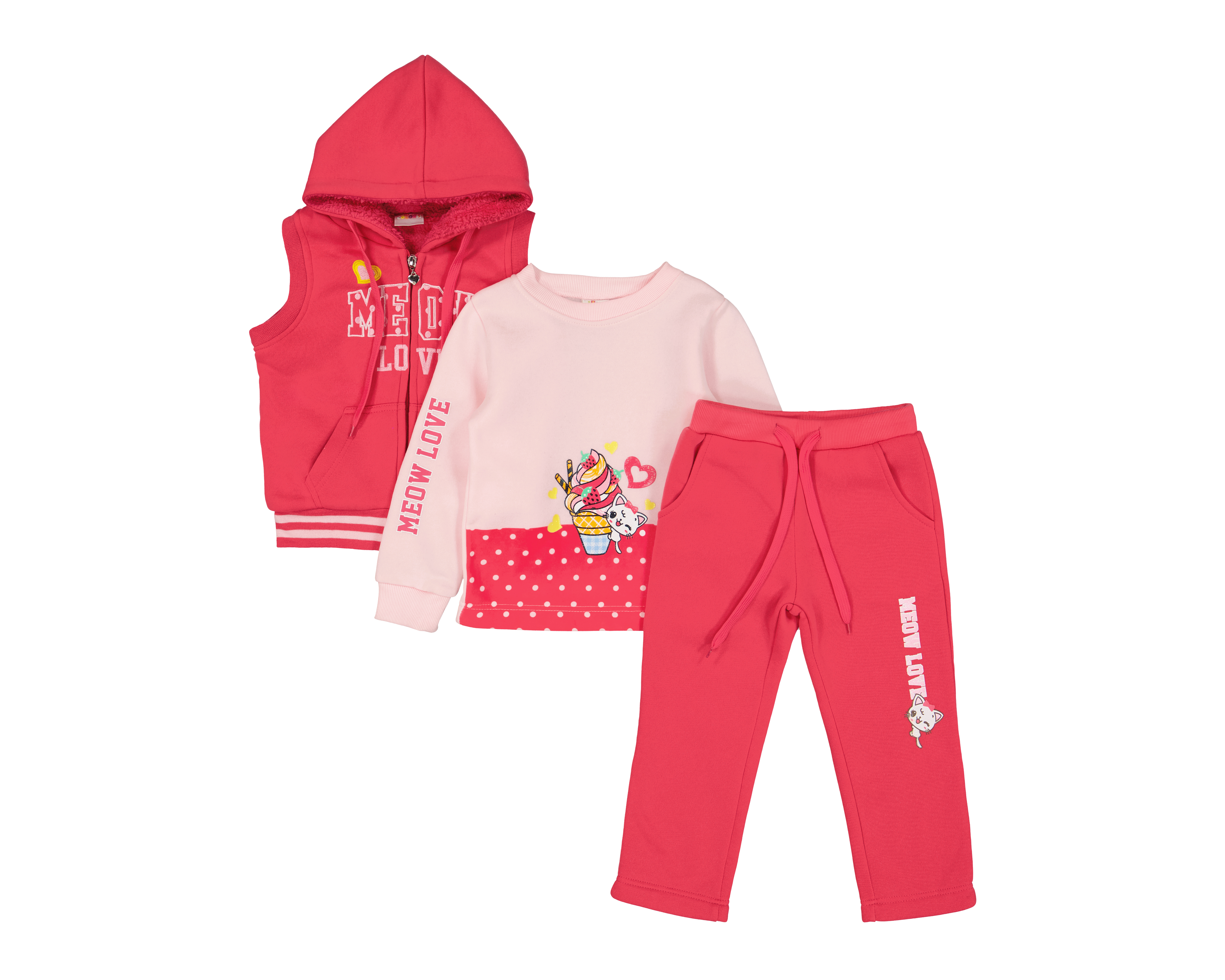 Foto 1 | Foto 1 | Conjunto para Bebé Niña Baby Colors 3 Piezas