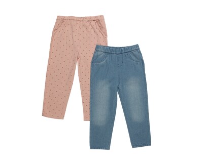 Foto 1 | Foto 1 | Pantalón para Bebé Niña Baby Colors de Algodón 2 Piezas