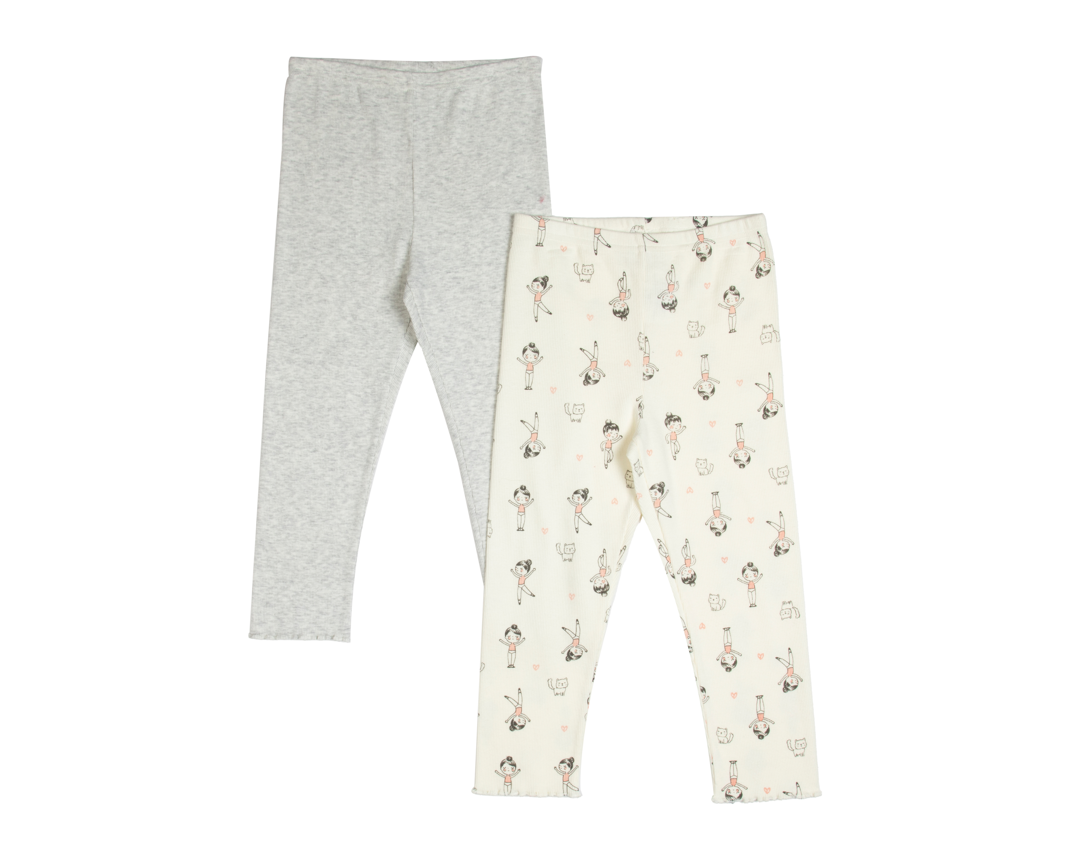 Foto 2 pulgar | Foto 1 | Leggings para Bebé Niña Baby Colors Estampado 2 Piezas