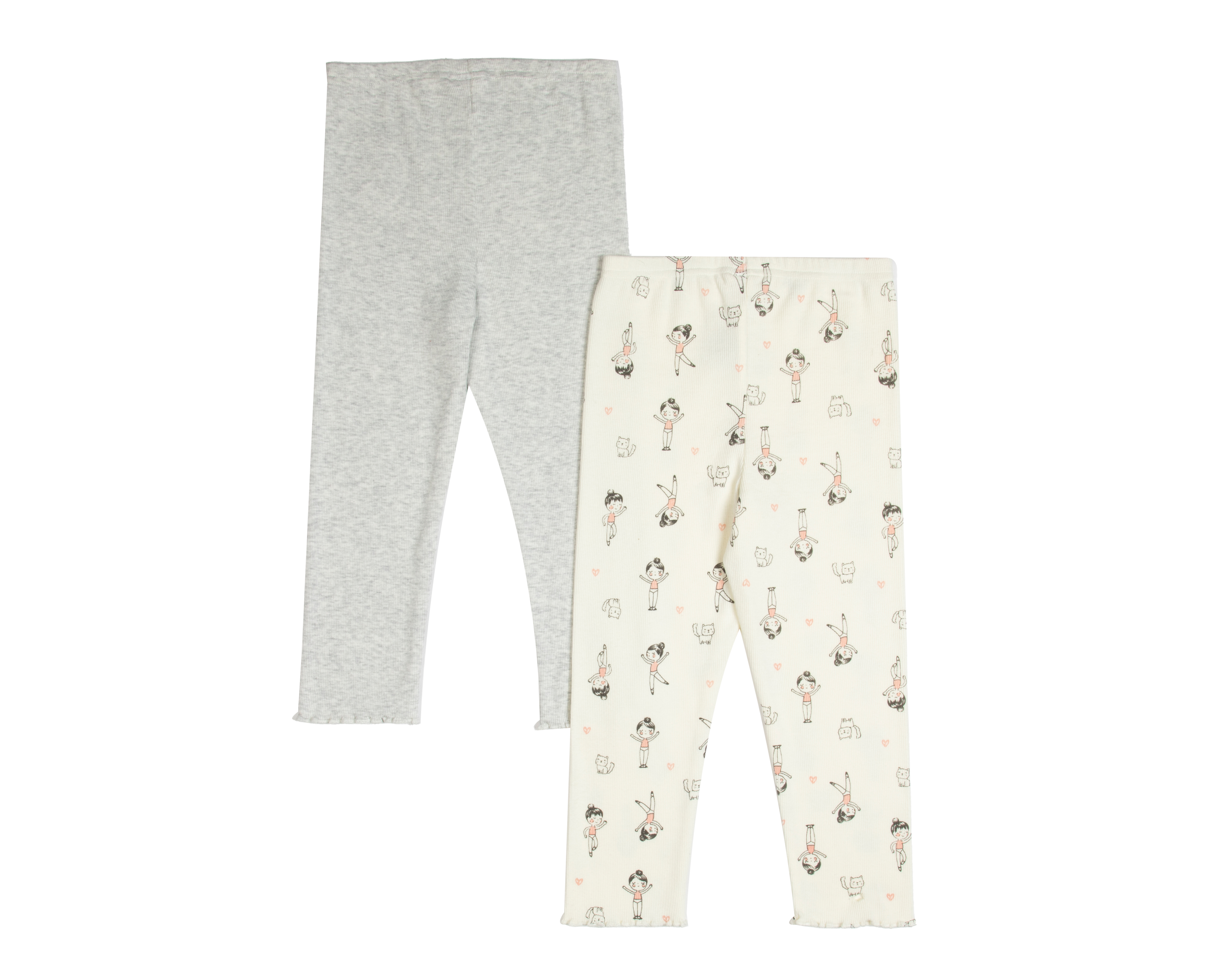 Foto 3 pulgar | Foto 2 | Leggings para Bebé Niña Baby Colors Estampado 2 Piezas