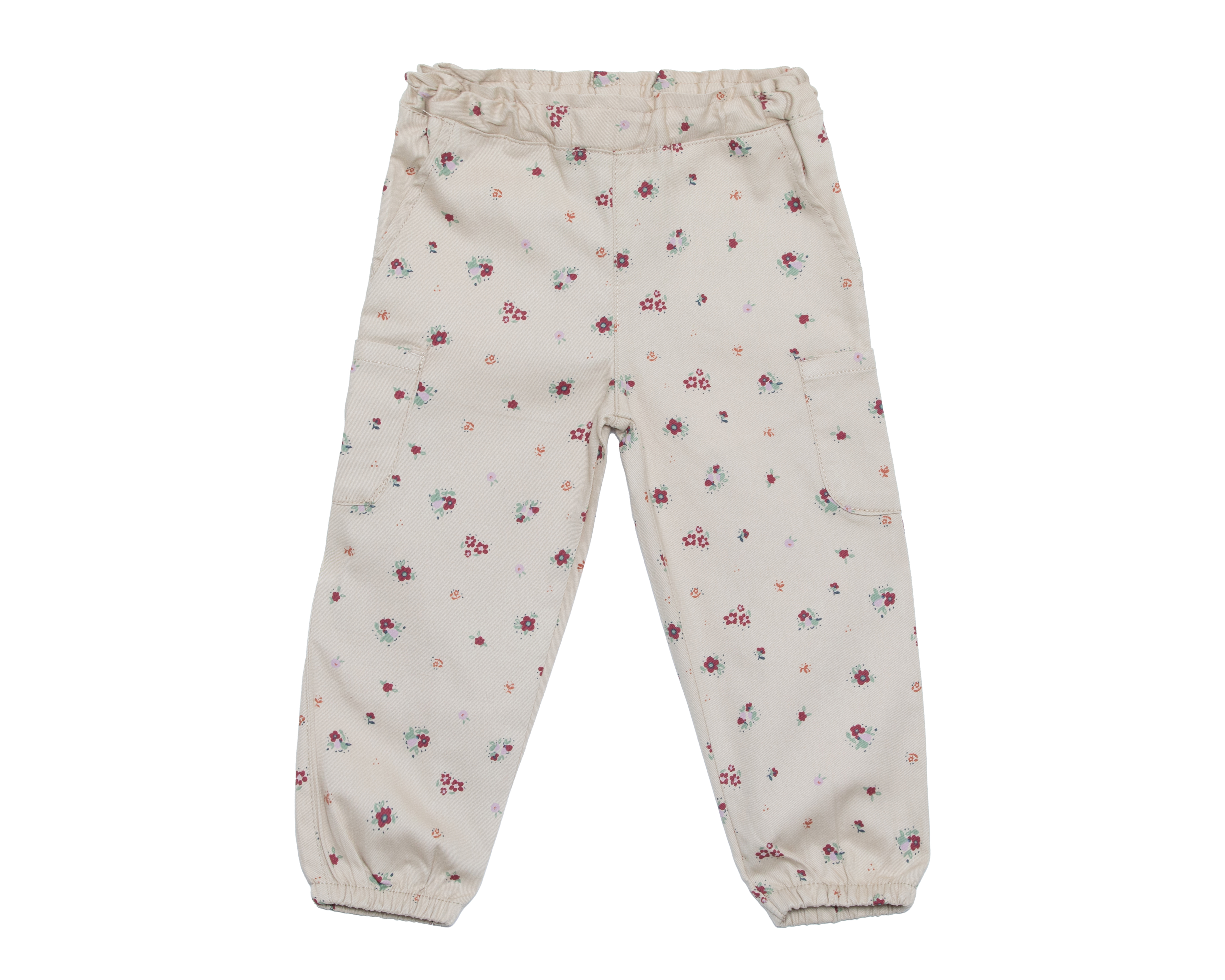 Pantalón para Bebé Niña Baby Colors de Algodón Beige