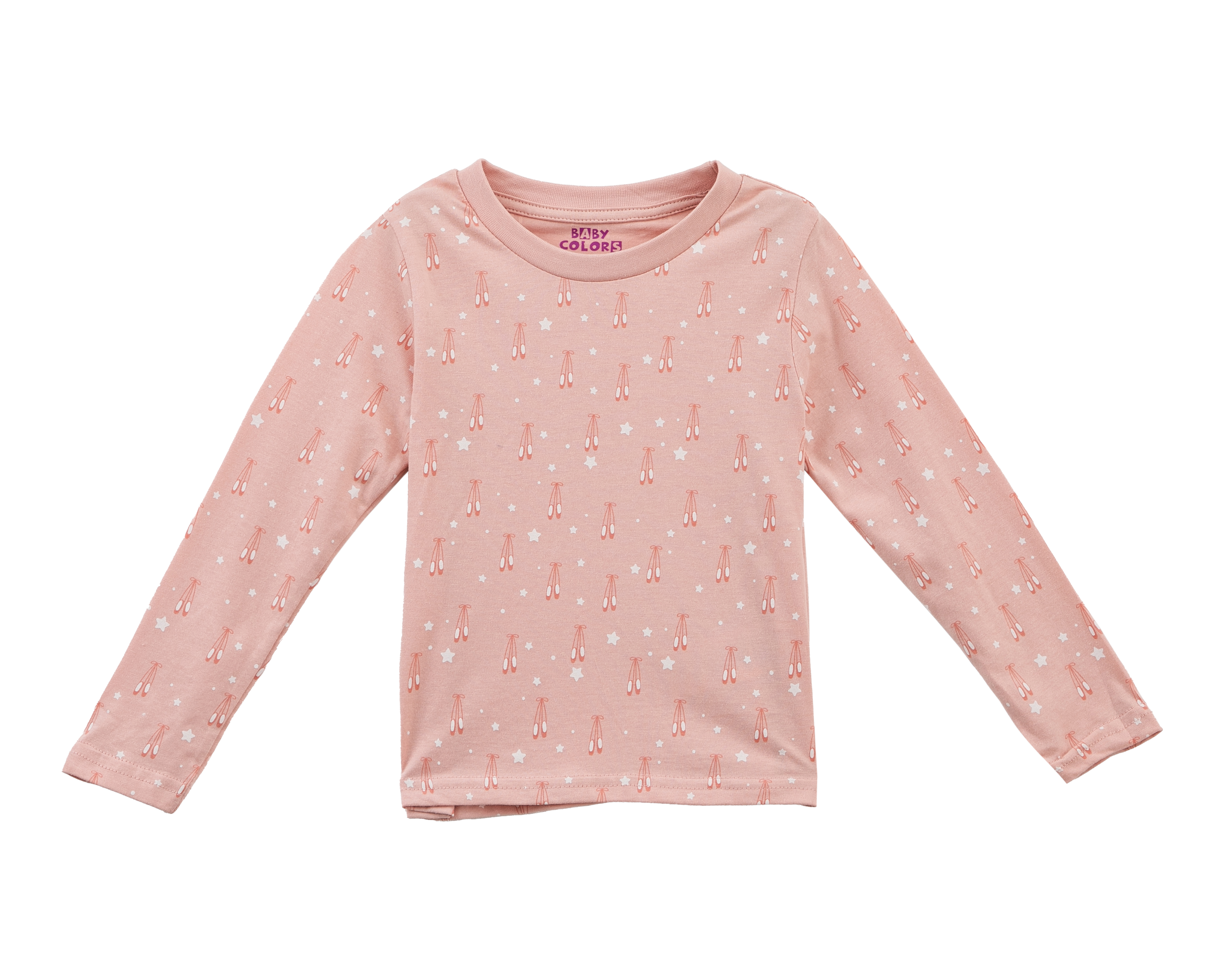 Foto 4 pulgar | Foto 3 | Playera para Bebé Niña Baby Colors de Algodón Manga Larga 2 Piezas