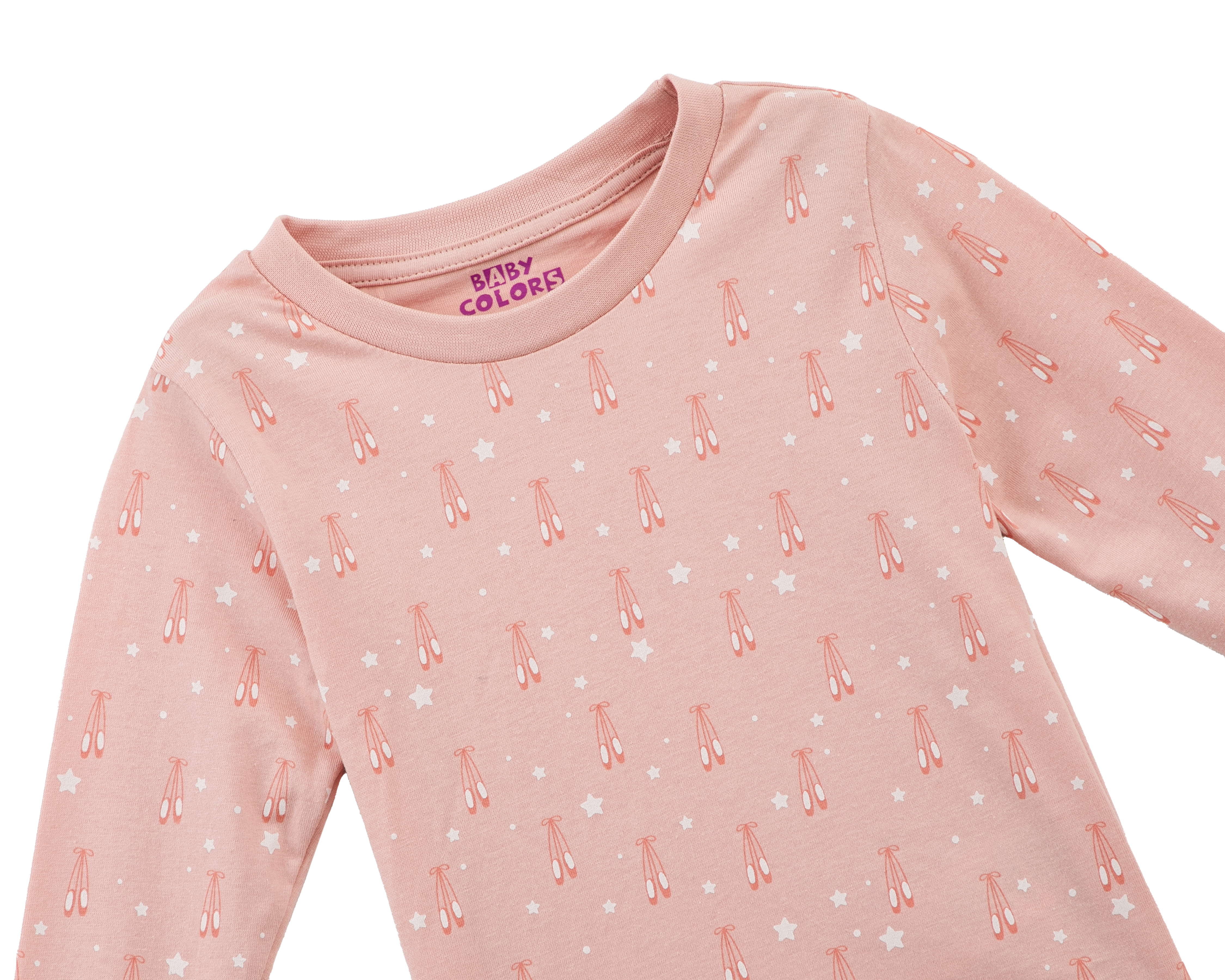 Foto 5 pulgar | Foto 4 | Playera para Bebé Niña Baby Colors de Algodón Manga Larga 2 Piezas