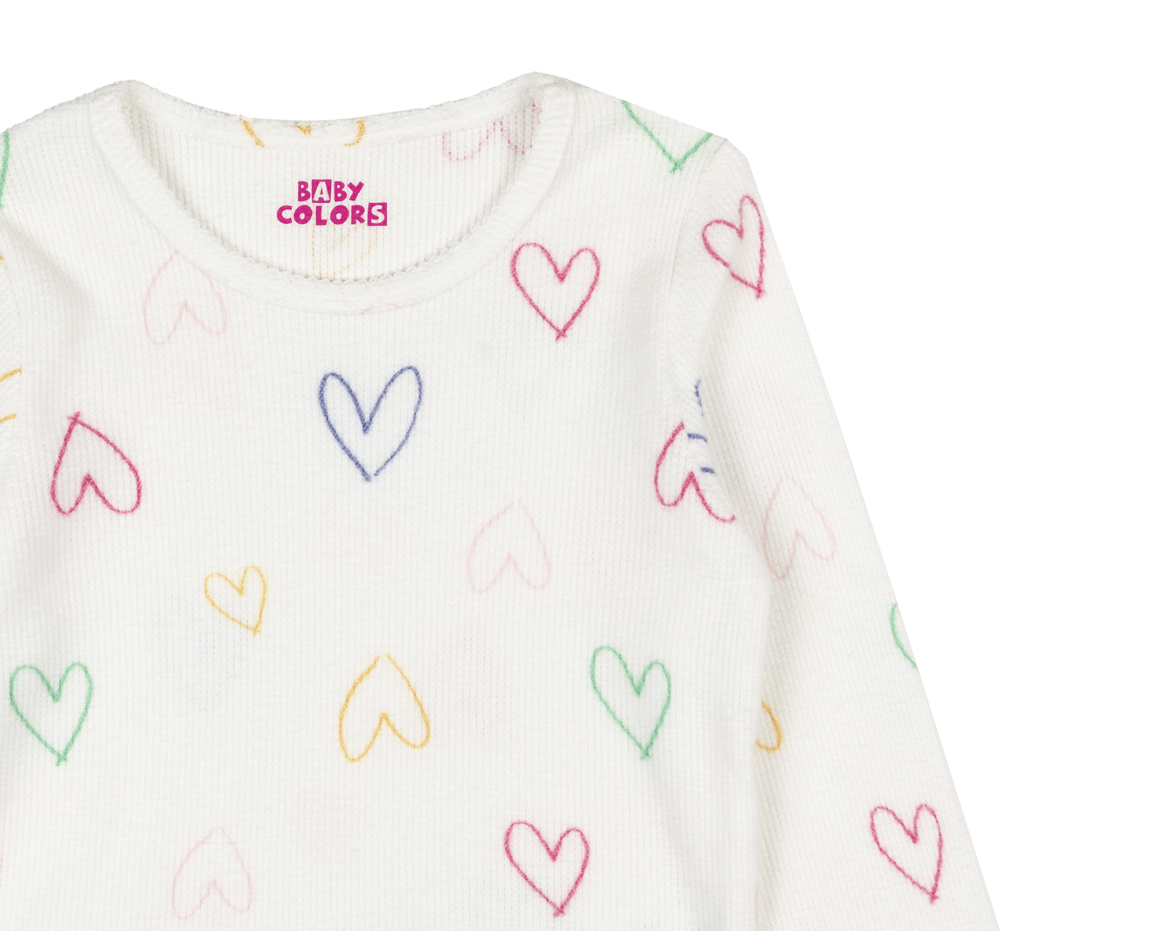 Foto 6 pulgar | Foto 5 | Playera para Bebé Niña Baby Colors Manga Larga 2 Piezas