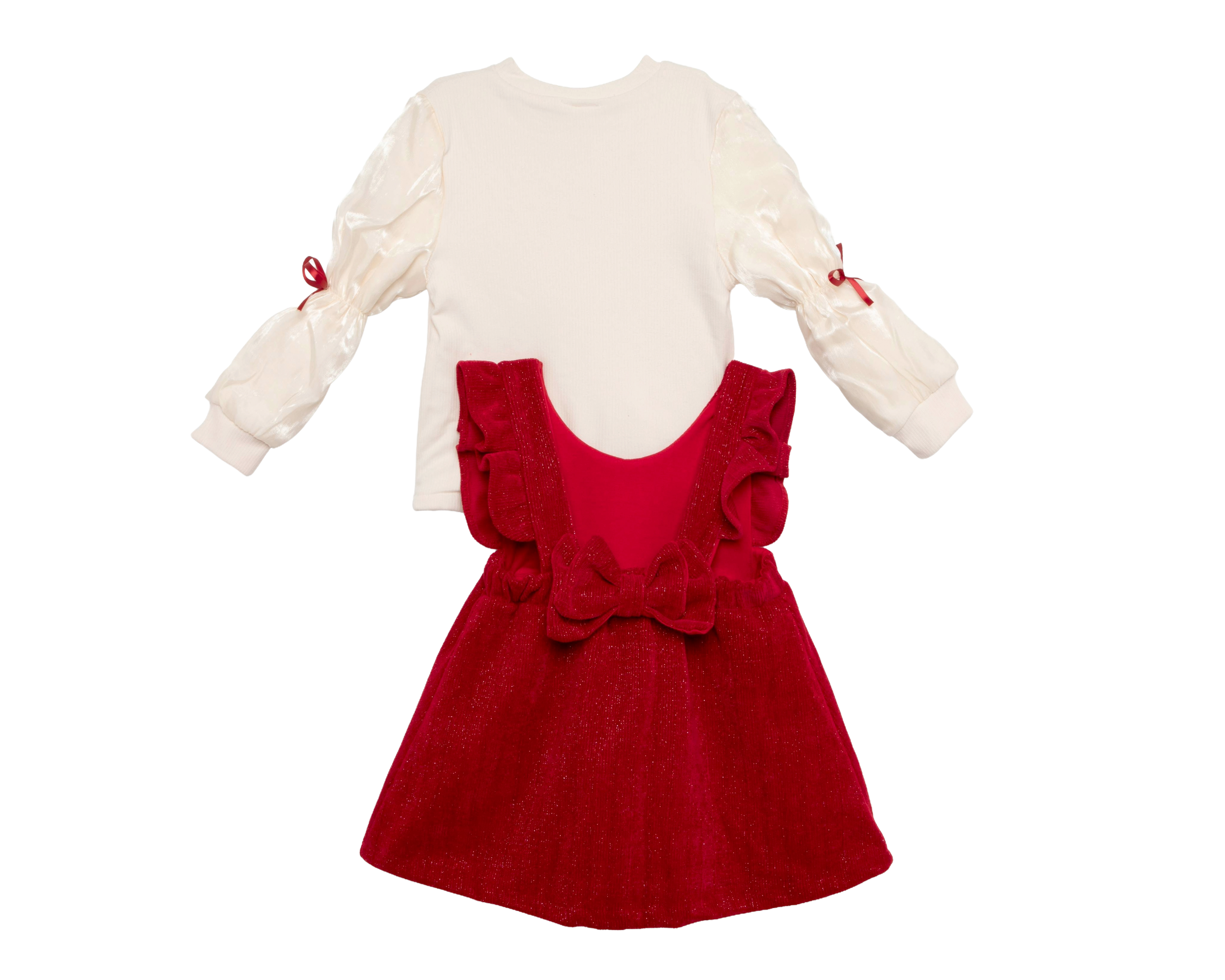 Foto 2 | Foto 2 | Vestido Rojo Baby Colors para Bebé Niña con Playera