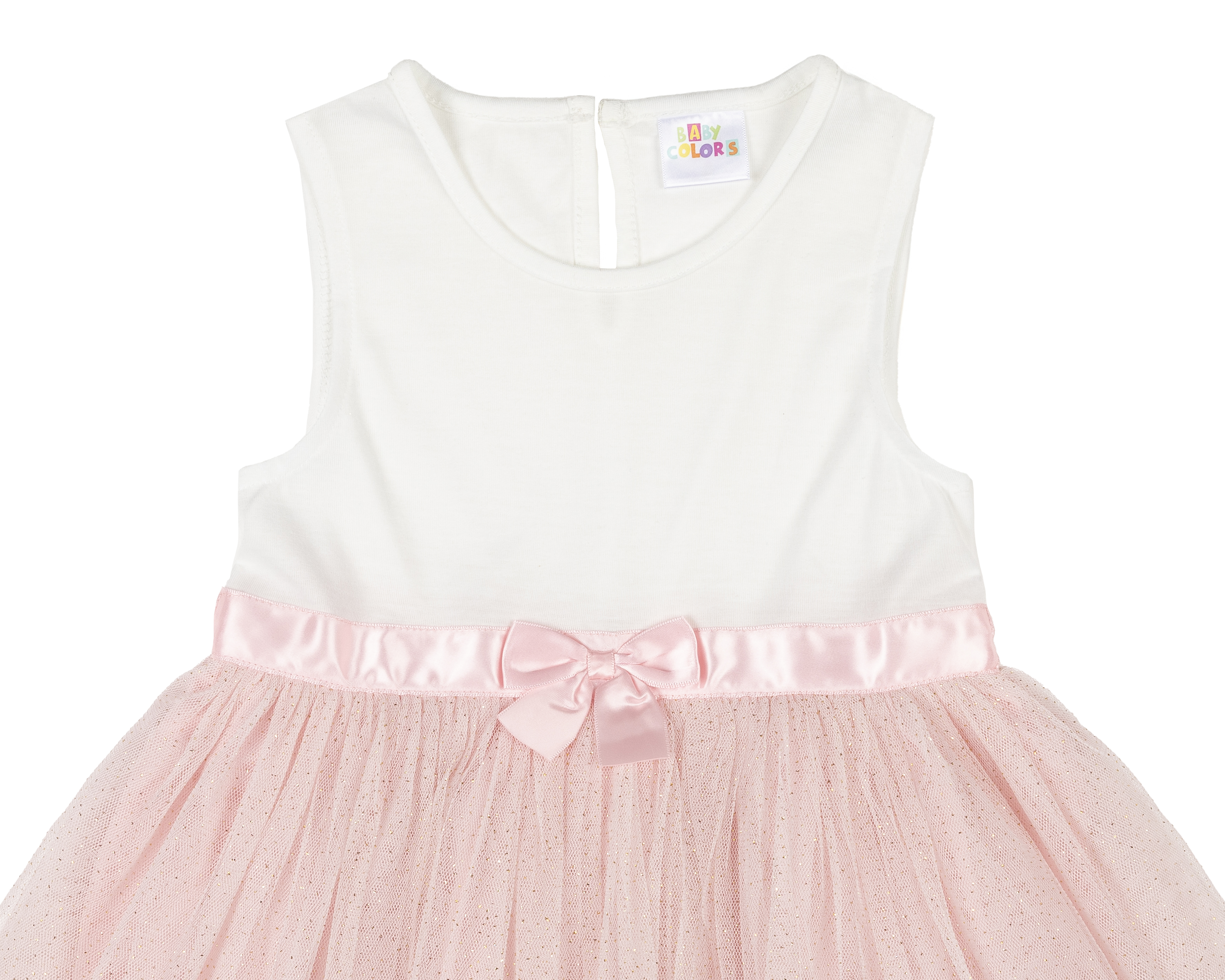 Foto 6 pulgar | Foto 5 | Vestido para Bebé Niña Baby Colors de Algodón con Capa
