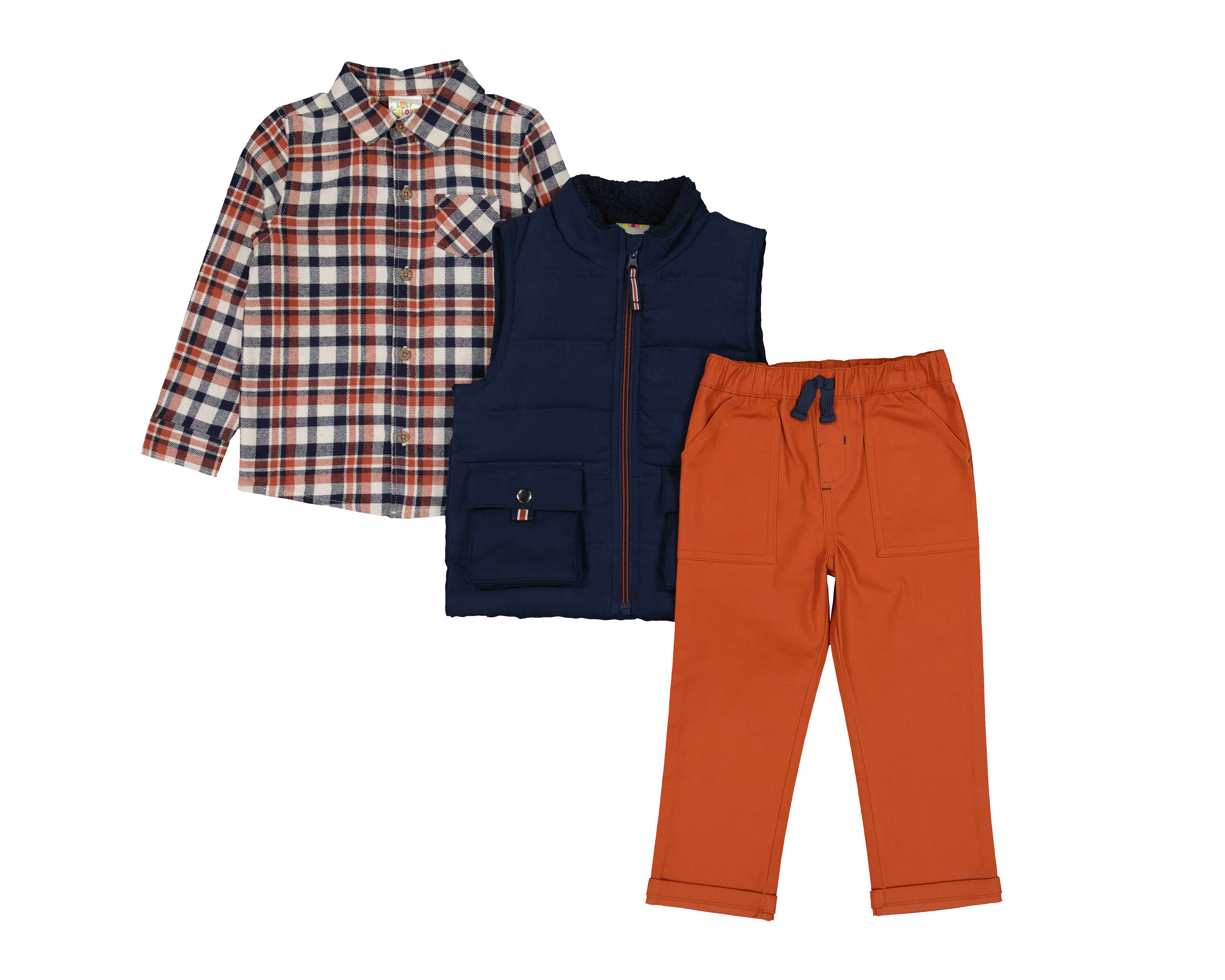 Foto 2 pulgar | Foto 1 | Conjunto para Bebé Niño Baby Colors 3 Piezas